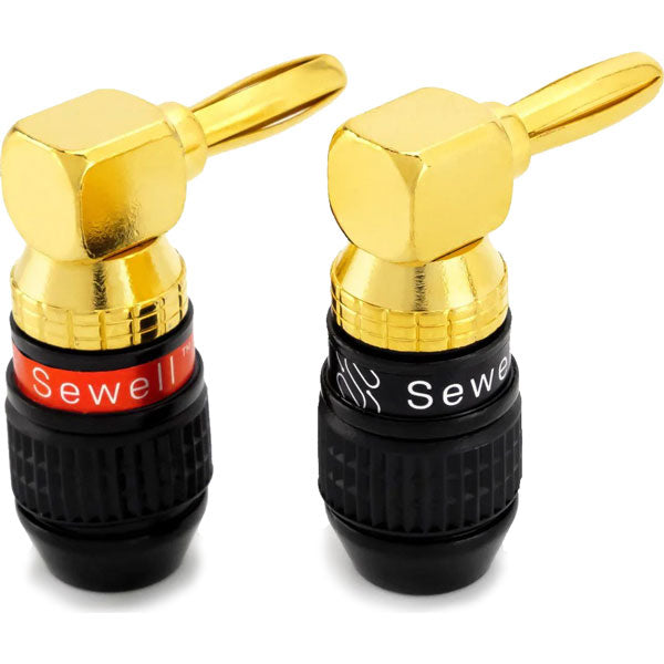 Sewell Deadbolt Right Angle Banana Plugs