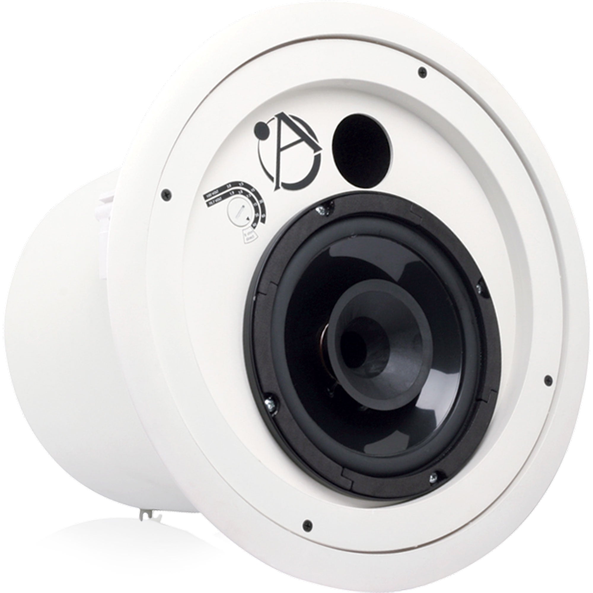 AtlasIED FAP8CXT 8" Compression Driver Coaxial In-Ceiling Speaker with 60W 70/100V Transformer