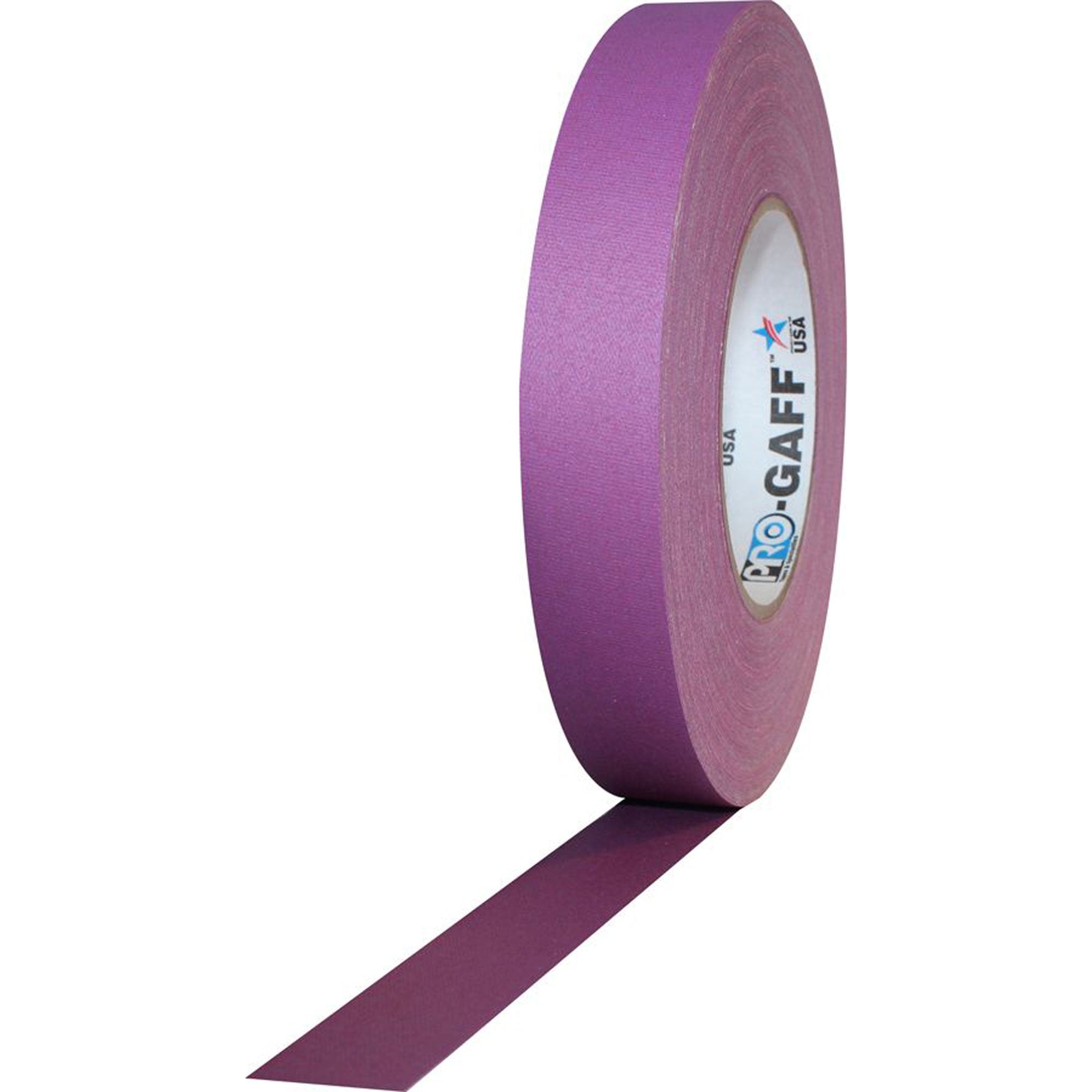 ProTapes Pro Gaff Premium Matte Cloth Gaffers Tape 1" x 55yds (Purple, Case of 48)