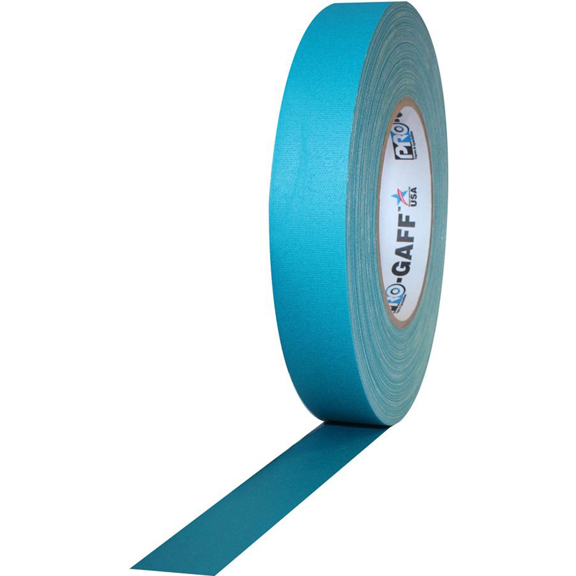 ProTapes Pro Gaff Premium Matte Cloth Gaffers Tape 1" x 55yds (Teal, Case of 48)