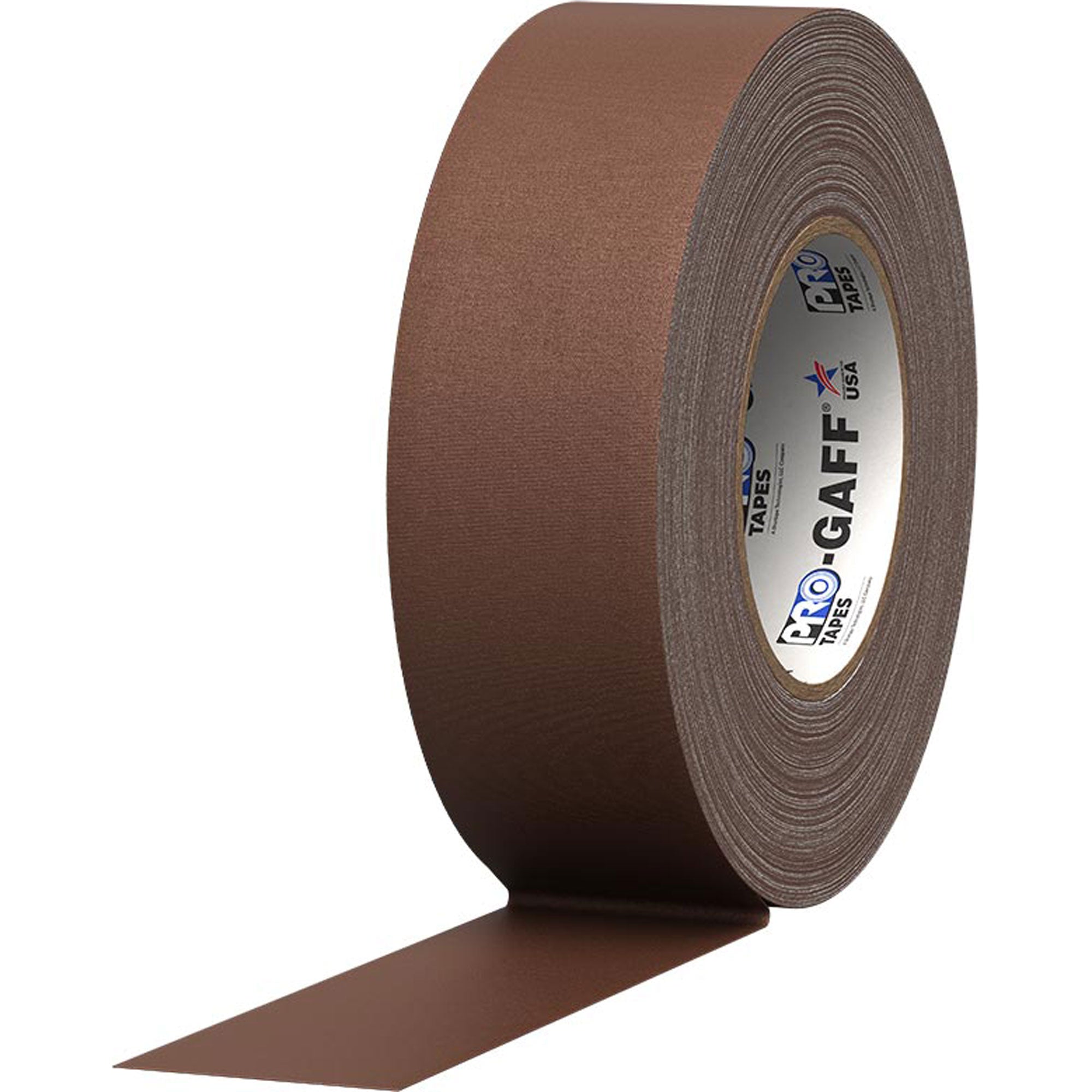 ProTapes Pro Gaff Premium Matte Cloth Gaffers Tape 2" x 55yds (Brown, Case of 24)