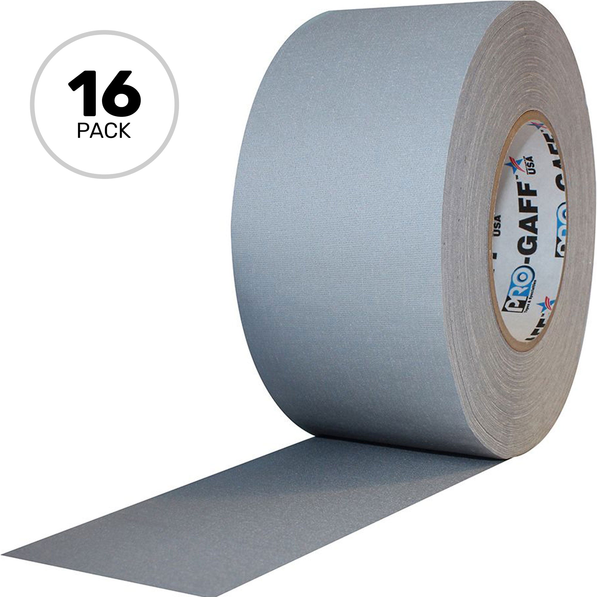 ProTapes Pro Gaff Premium Matte Cloth Gaffers Tape 3" x 55yds (Grey, Case of 16)