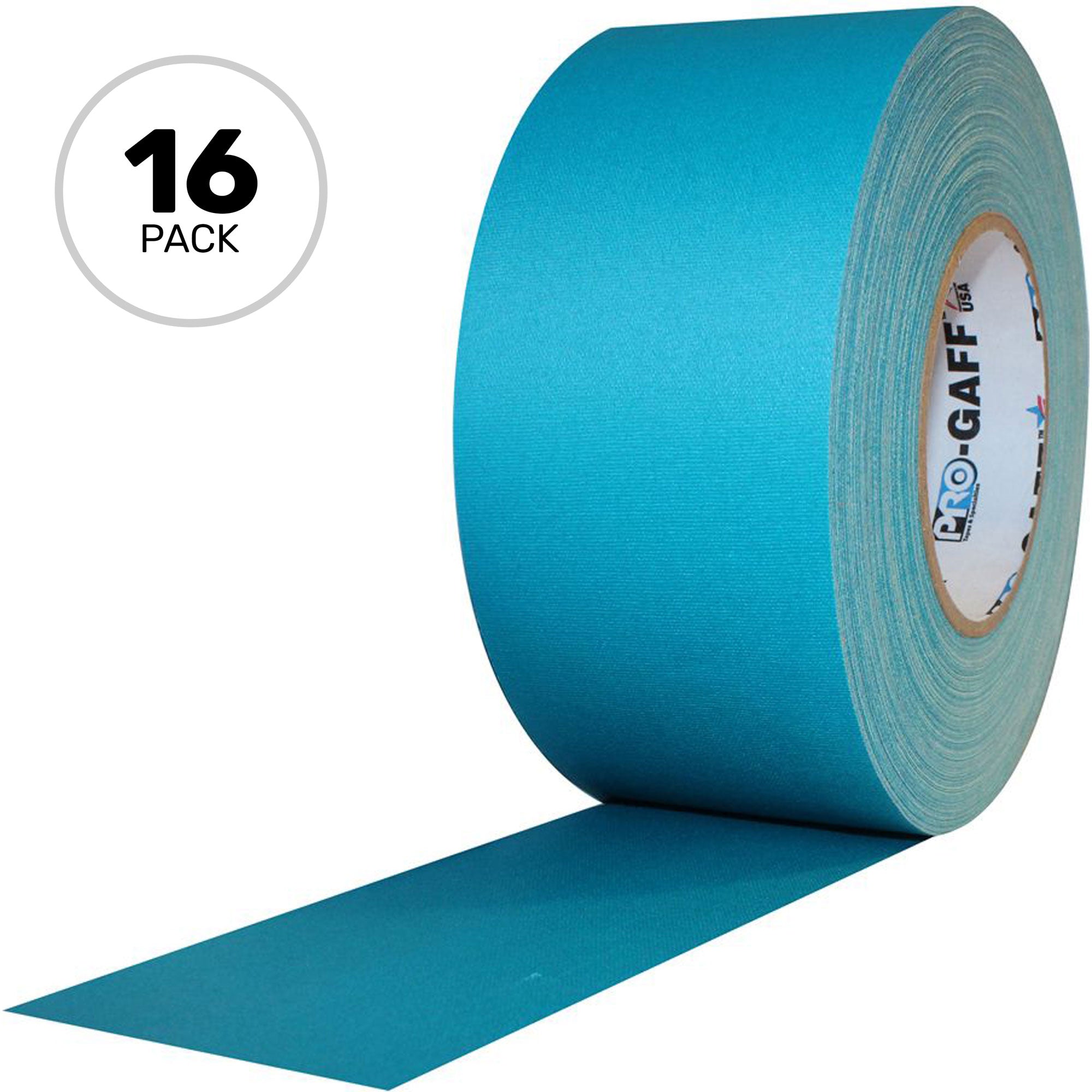 ProTapes Pro Gaff Premium Matte Cloth Gaffers Tape 3" x 55yds (Teal, Case of 16)