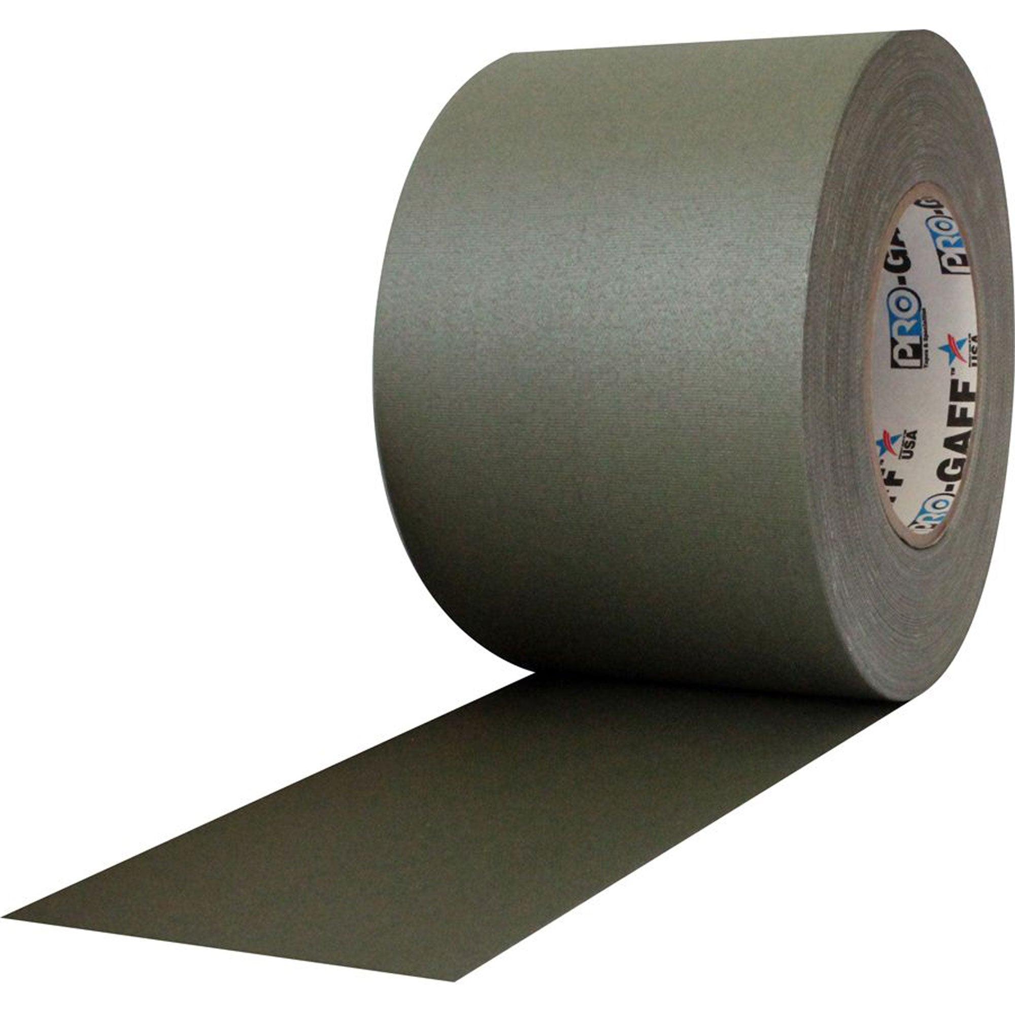 ProTapes Pro Gaff Premium Matte Cloth Gaffers Tape 4" x 55yds (Olive Drab OD Green, Case of 12)