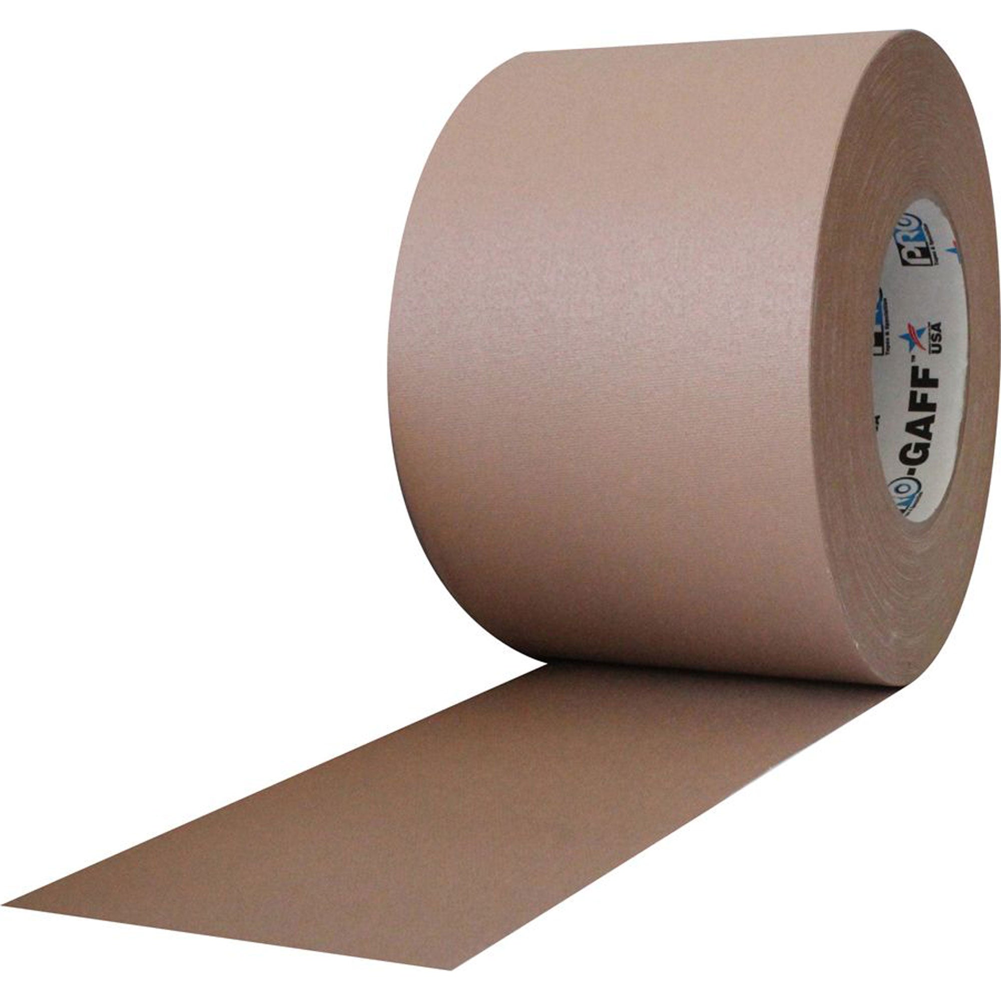 ProTapes Pro Gaff Premium Matte Cloth Gaffers Tape 4" x 55yds (Tan, Case of 12)