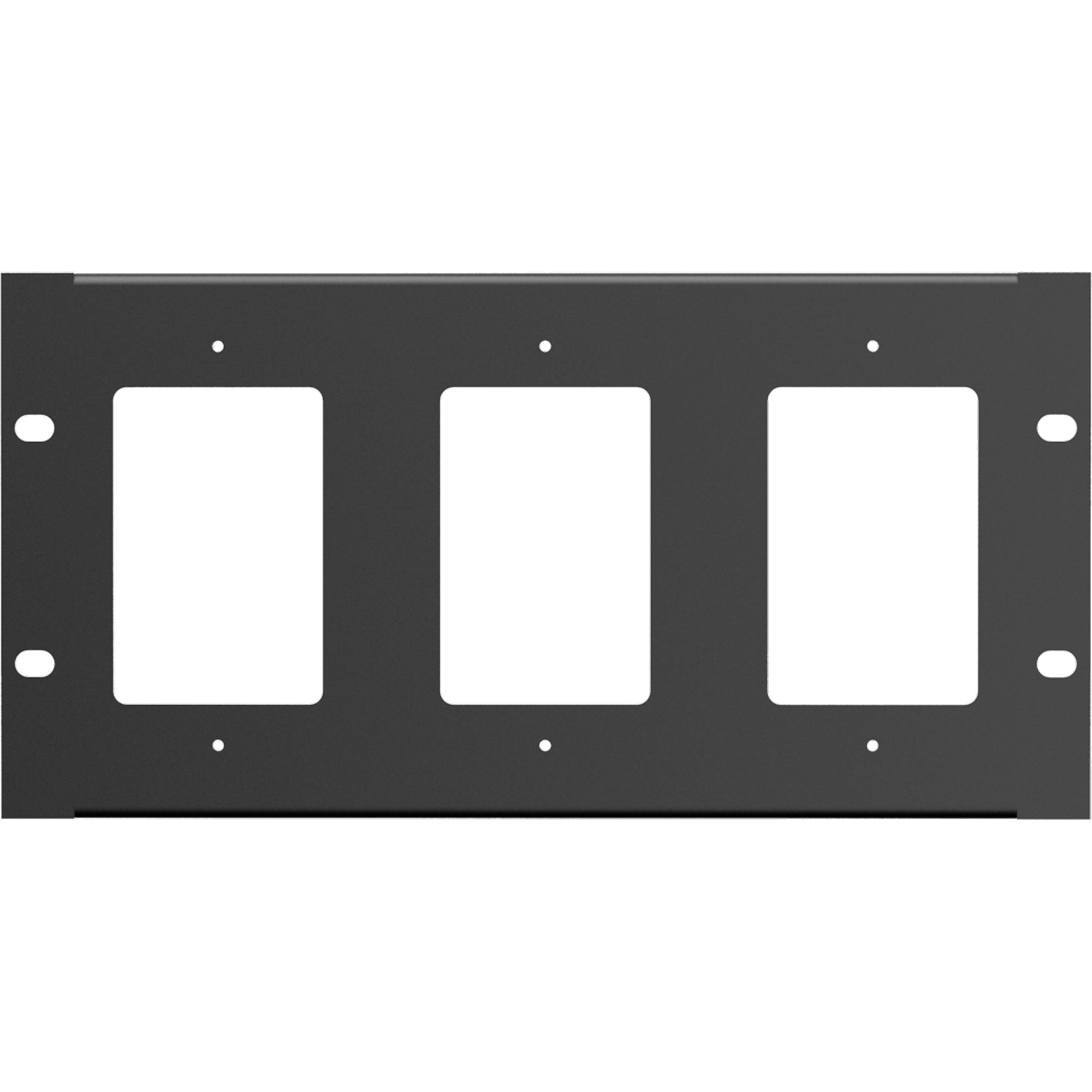 AtlasIED WPD-RP-HR Half Rack Mount Plate for 3 Single Gang Wall Plates