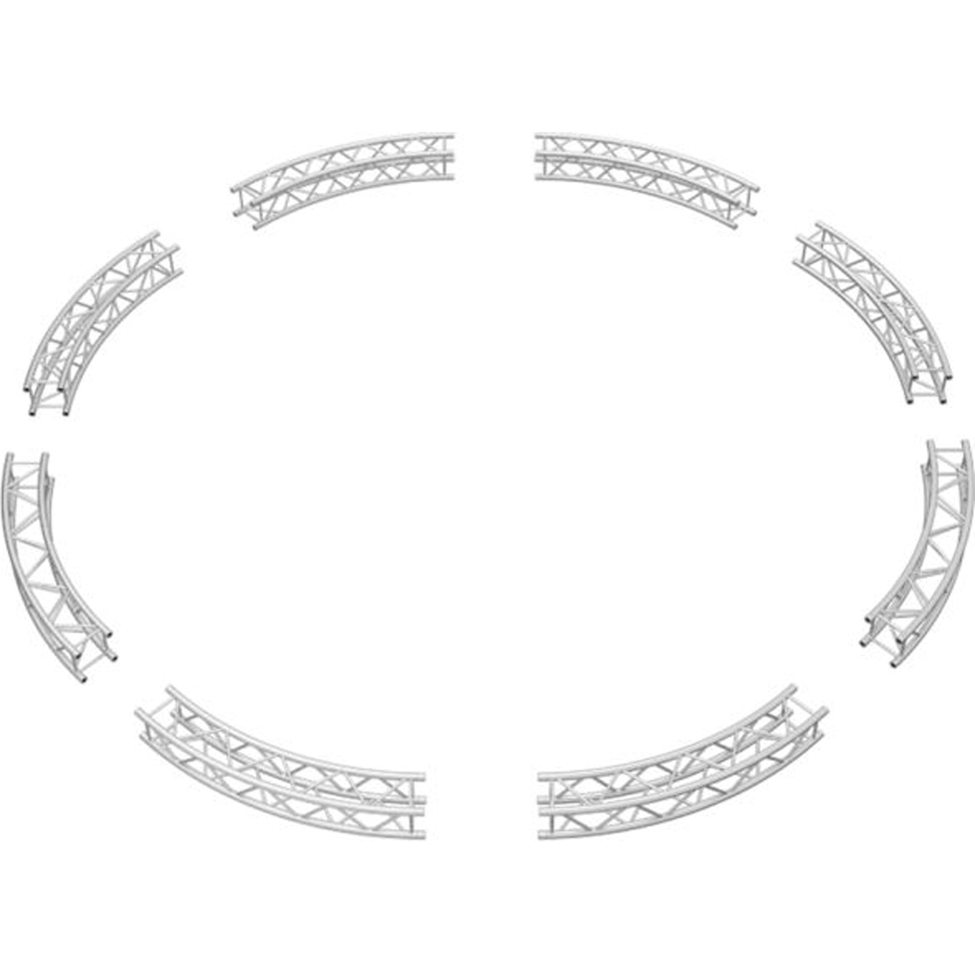 Global Truss F34 Square Truss System Circle (16.40ft/5.0m Diameter, 8 x 45º Arcs)