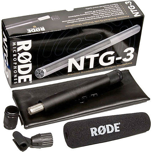 Rode NTG3 Shotgun Microphone Location Recording Kit (Satin Nickel, Savings Bundle)