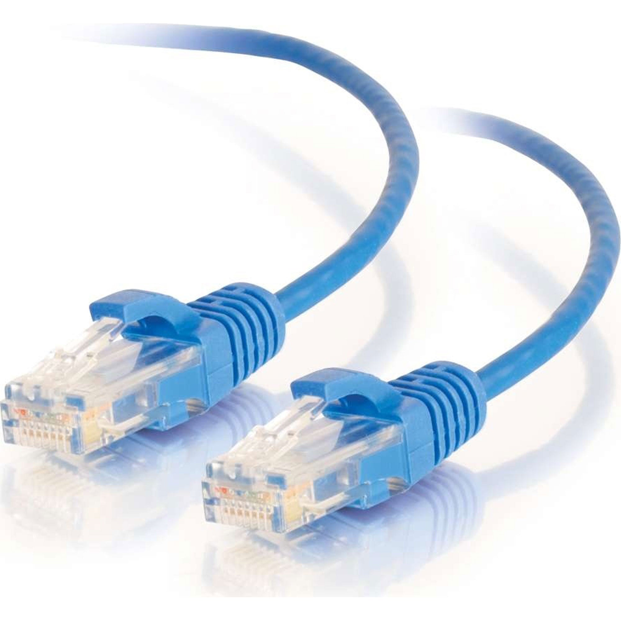 C2G Cat6 Snagless Unshielded (UTP) Slim Ethernet Network Patch Cable - Blue (4')