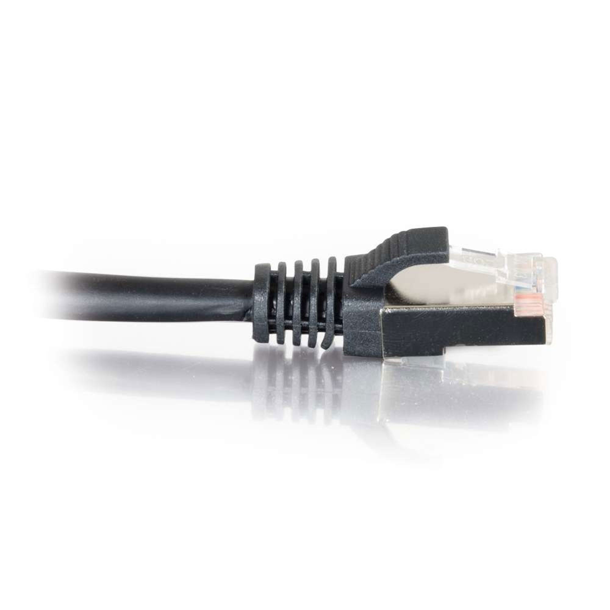 C2G Cat5e Snagless Shielded (STP) Ethernet Network Patch Cable - Black (50')