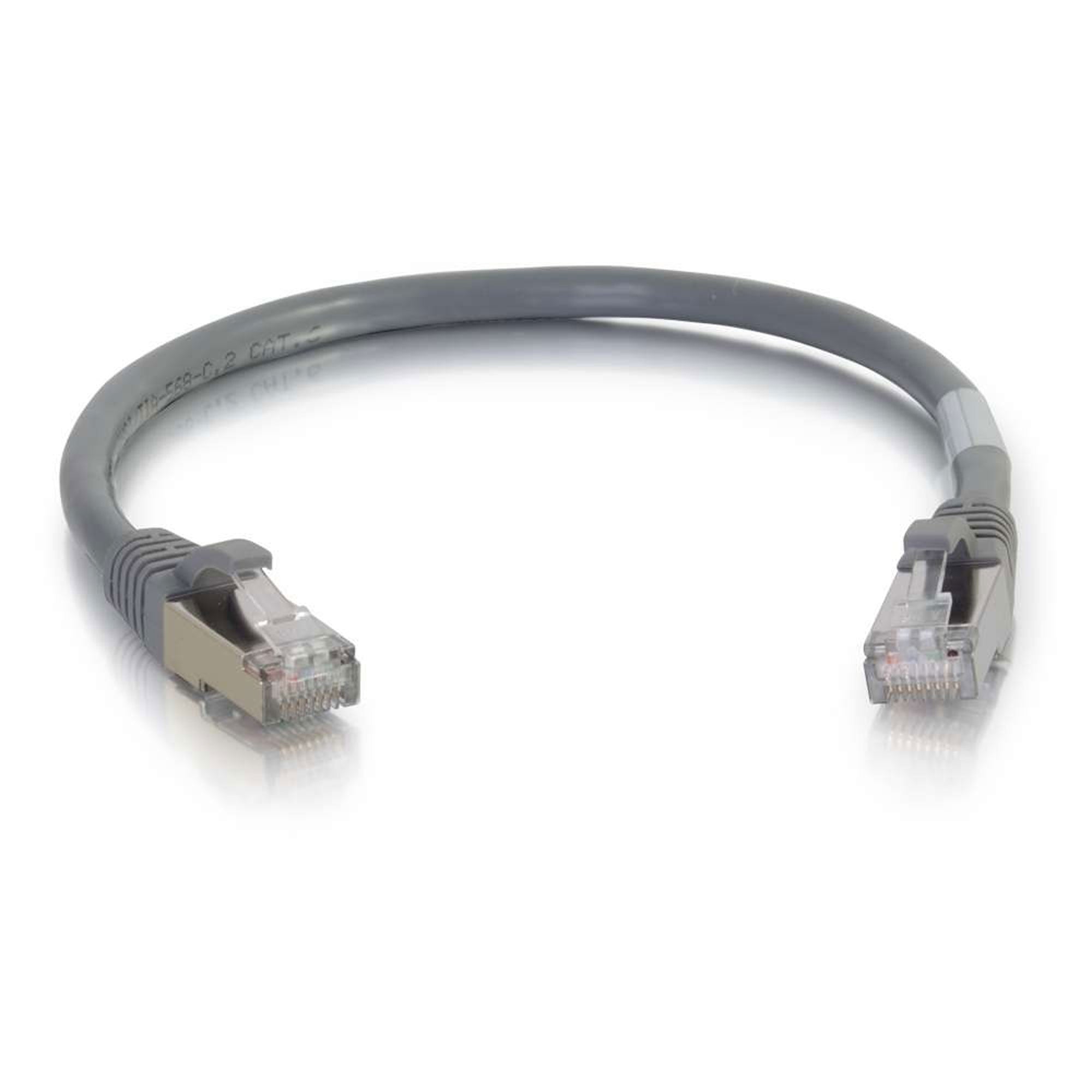 C2G Cat5e Snagless Shielded (STP) Ethernet Network Patch Cable - Grey (7')