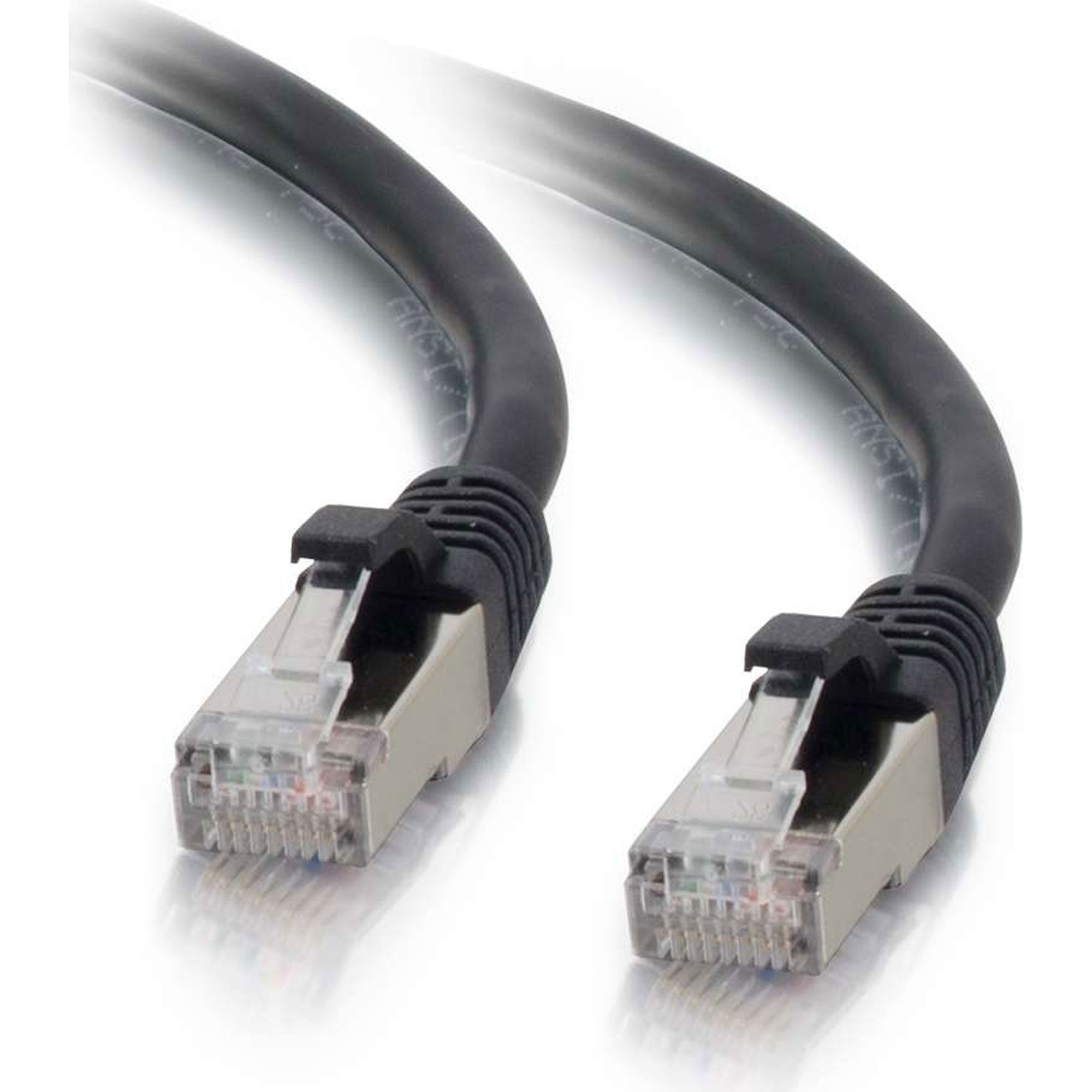 C2G Cat6 Snagless Shielded (STP) Ethernet Network Patch Cable - Black (5')