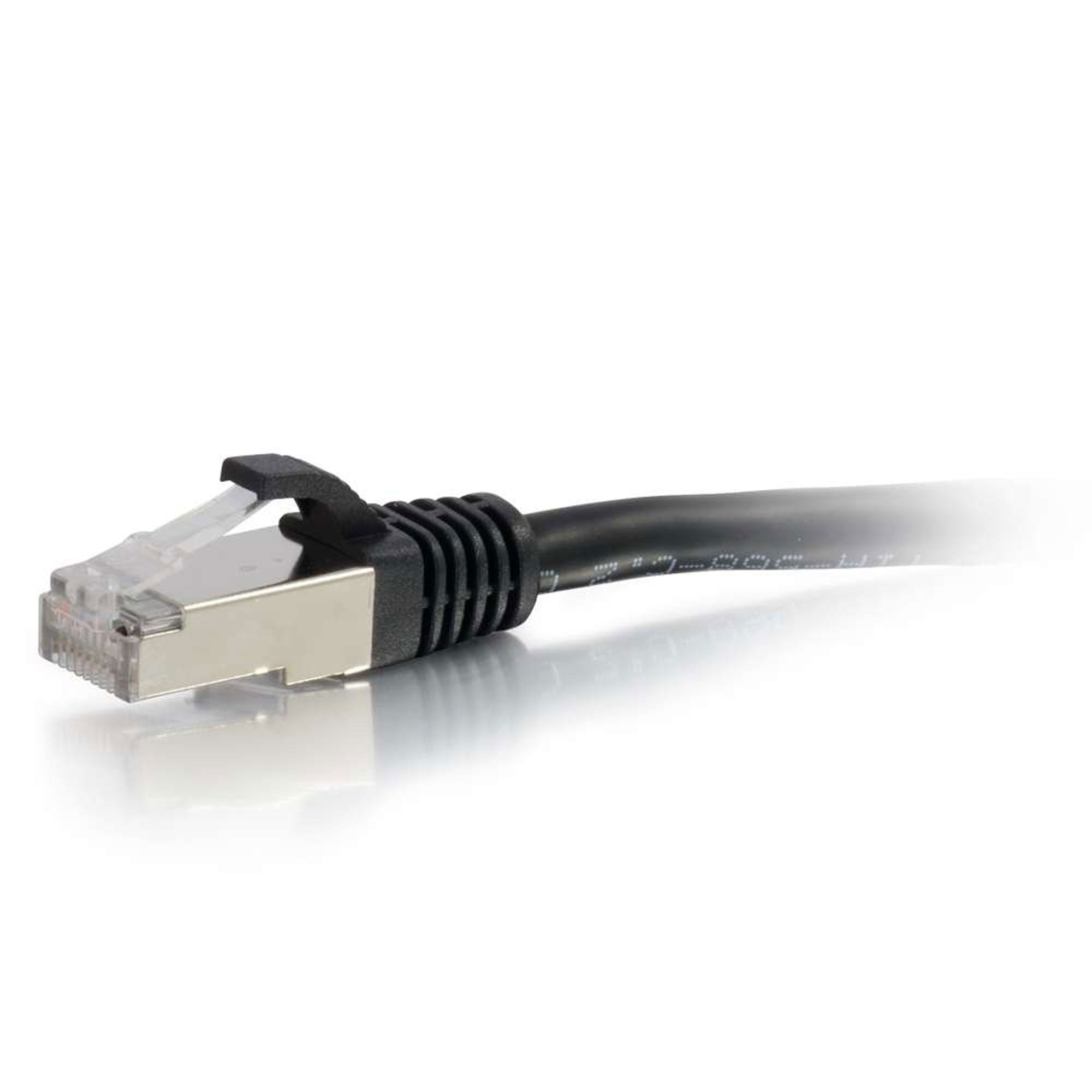 C2G Cat6 Snagless Shielded (STP) Ethernet Network Patch Cable - Black (10')