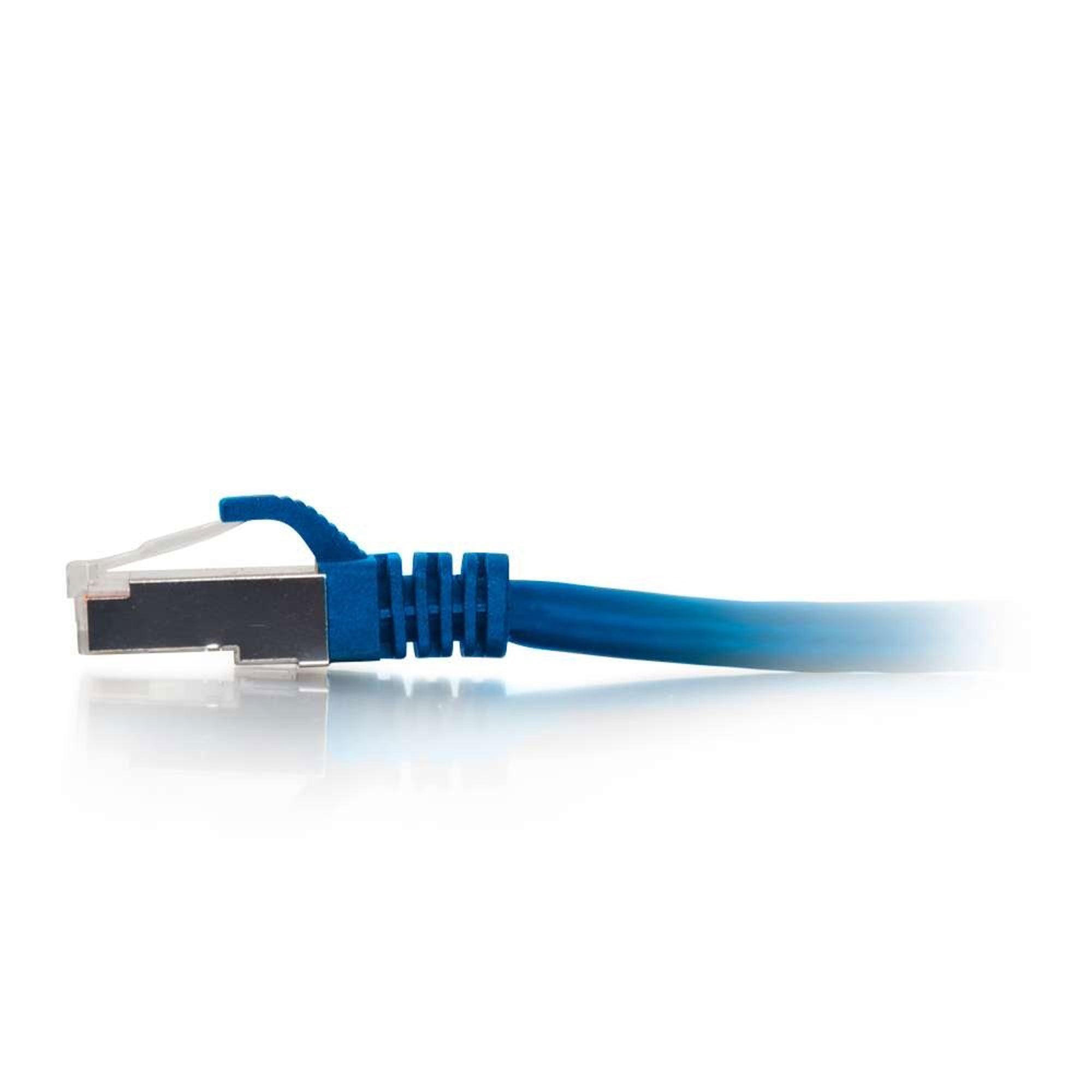 C2G Cat6 Snagless Shielded (STP) Ethernet Network Patch Cable - Blue (1')