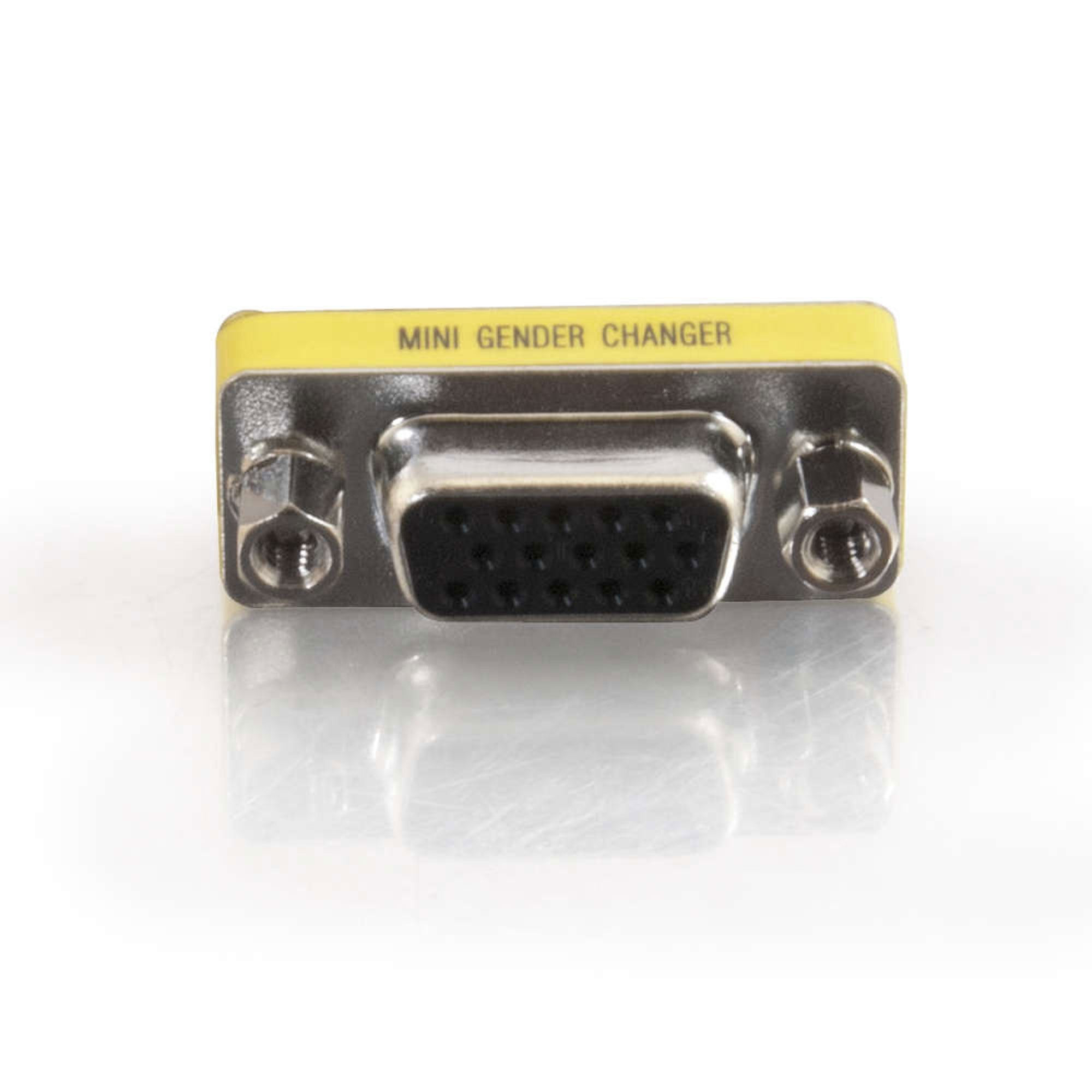 C2G HD15 VGA Female/Female Mini Gender Changer (Coupler)