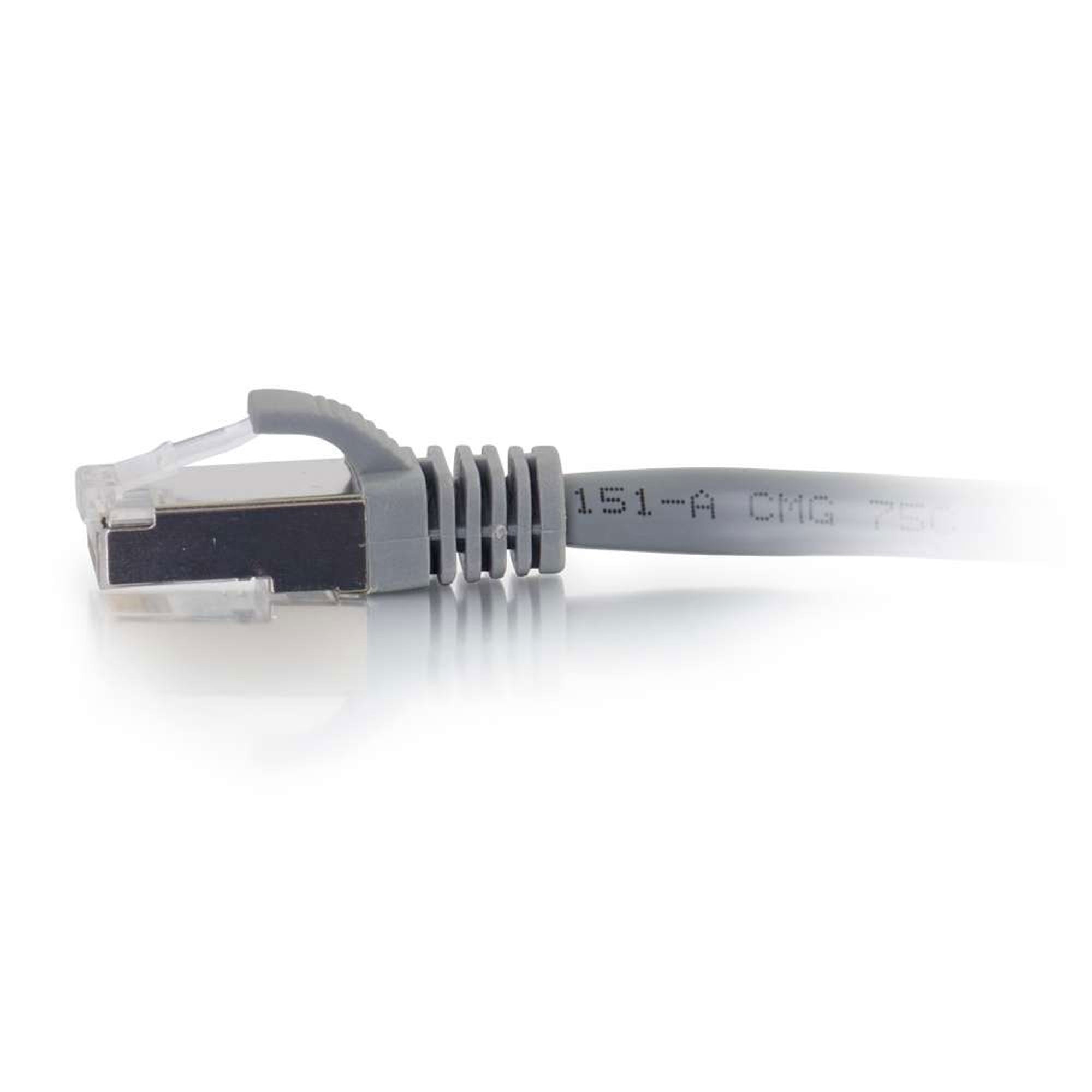 C2G Cat6a Snagless Shielded (STP) Ethernet Network Patch Cable - Grey (35')