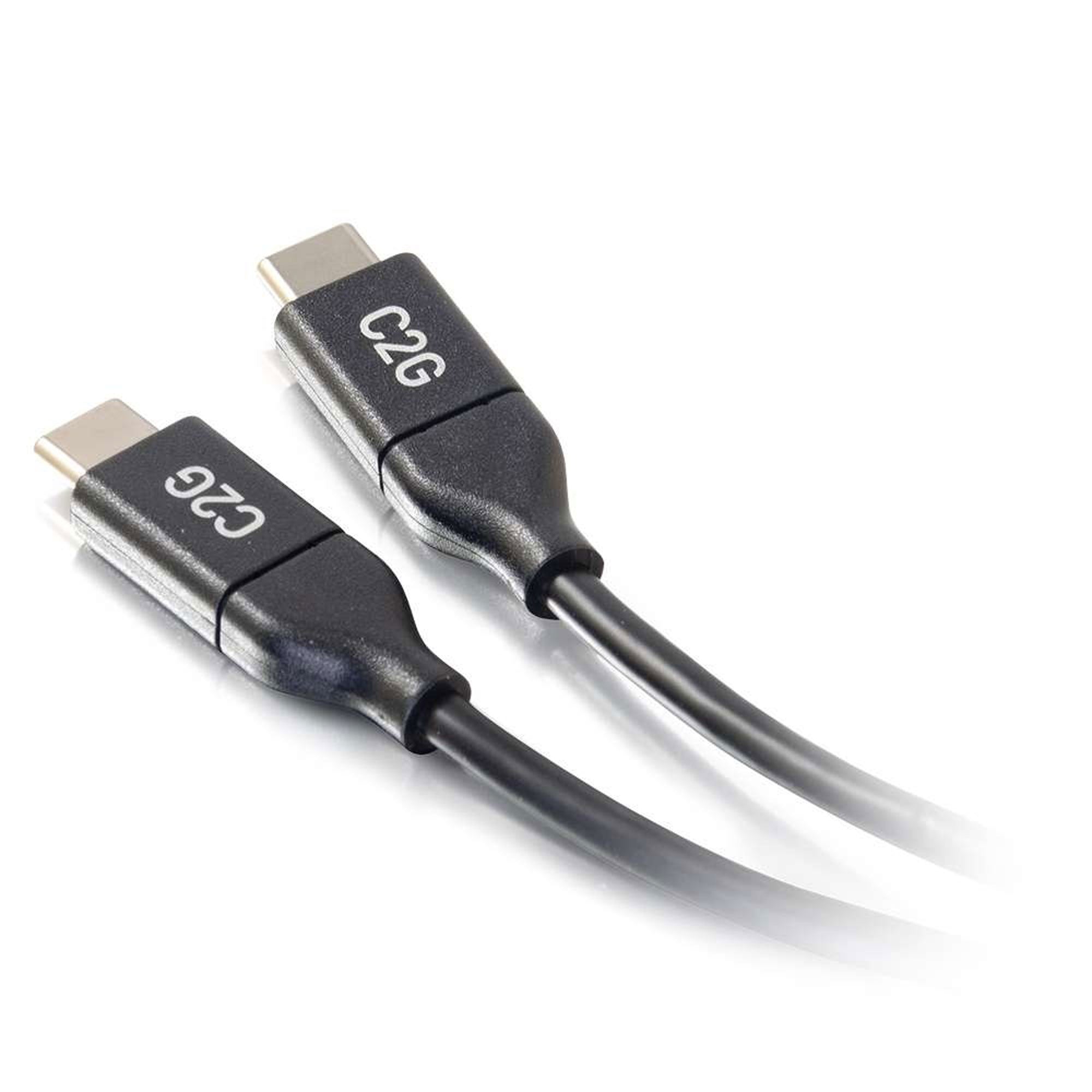 C2G 28829 USB-C Male to USB-C Male Cable with 5A Charging (10')