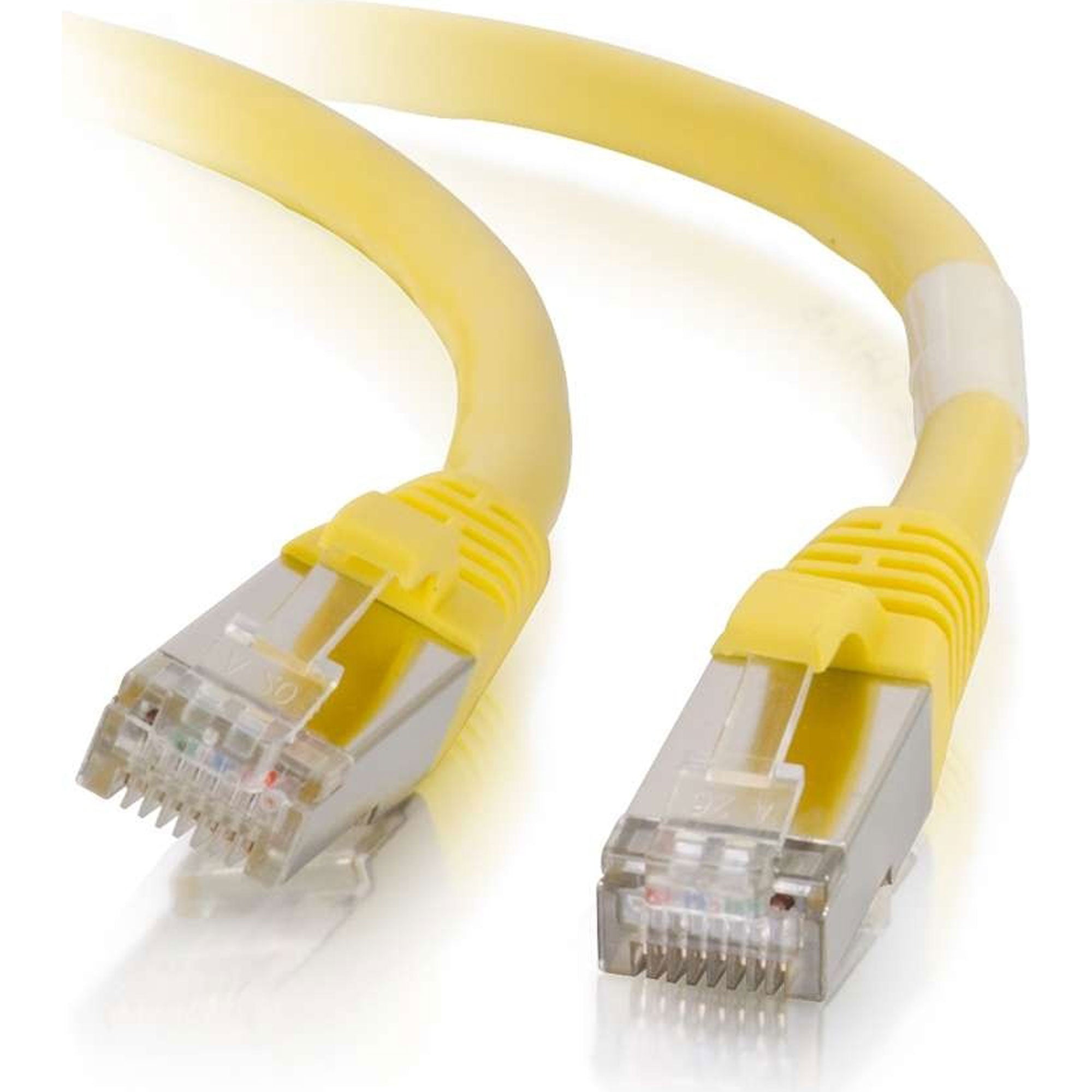 C2G Cat6 Snagless Shielded (STP) Ethernet Network Patch Cable - Yellow (8')