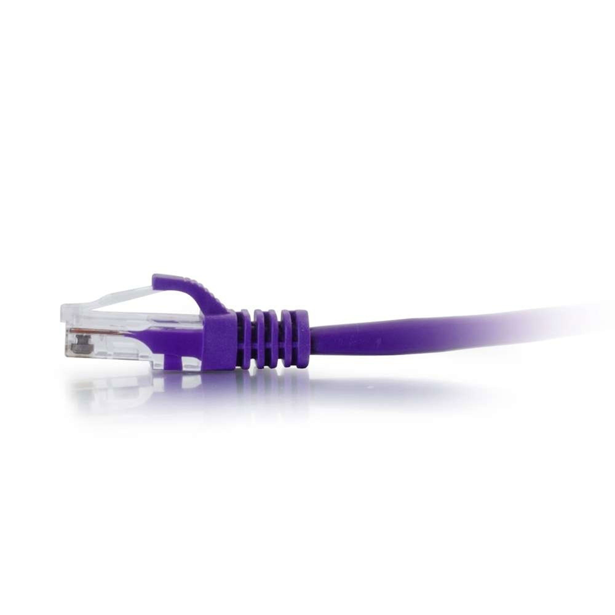 C2G Cat5e Snagless Unshielded (UTP) Ethernet Network Patch Cable - Purple (2')