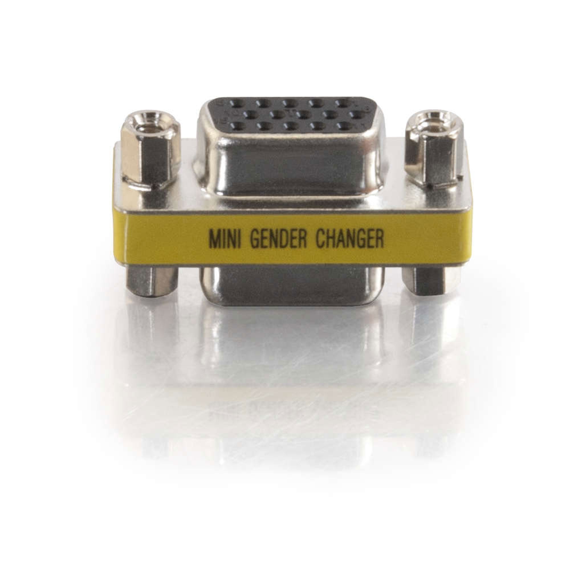 C2G HD15 VGA Female/Female Mini Gender Changer (Coupler)