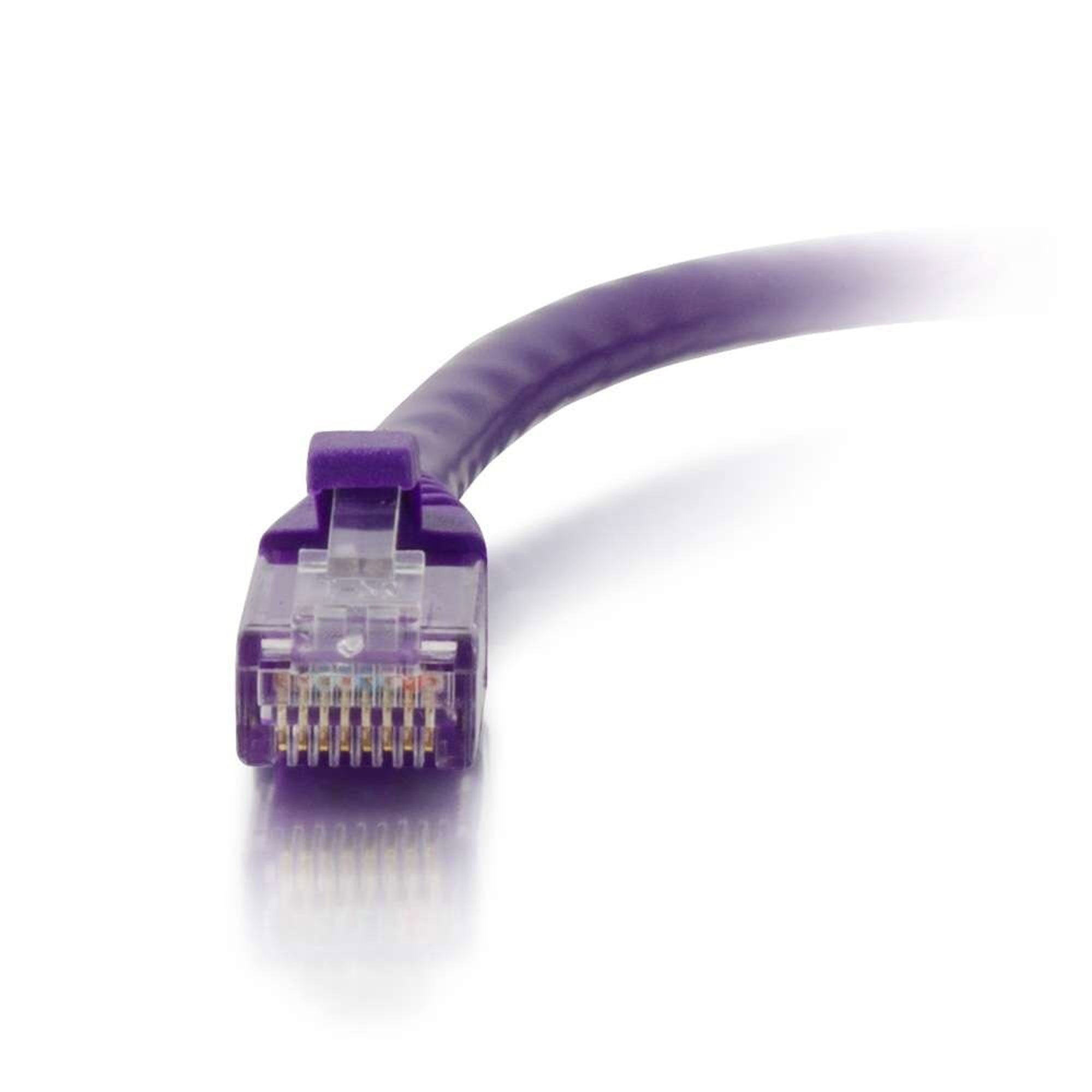 C2G Cat5e Snagless Unshielded (UTP) Ethernet Network Patch Cable - Purple (2')