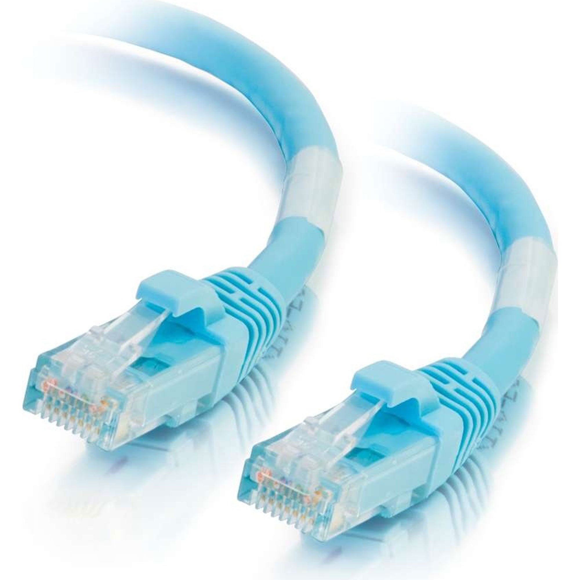 C2G Cat6a Snagless Unshielded (UTP) Ethernet Network Patch Cable - Aqua (14')