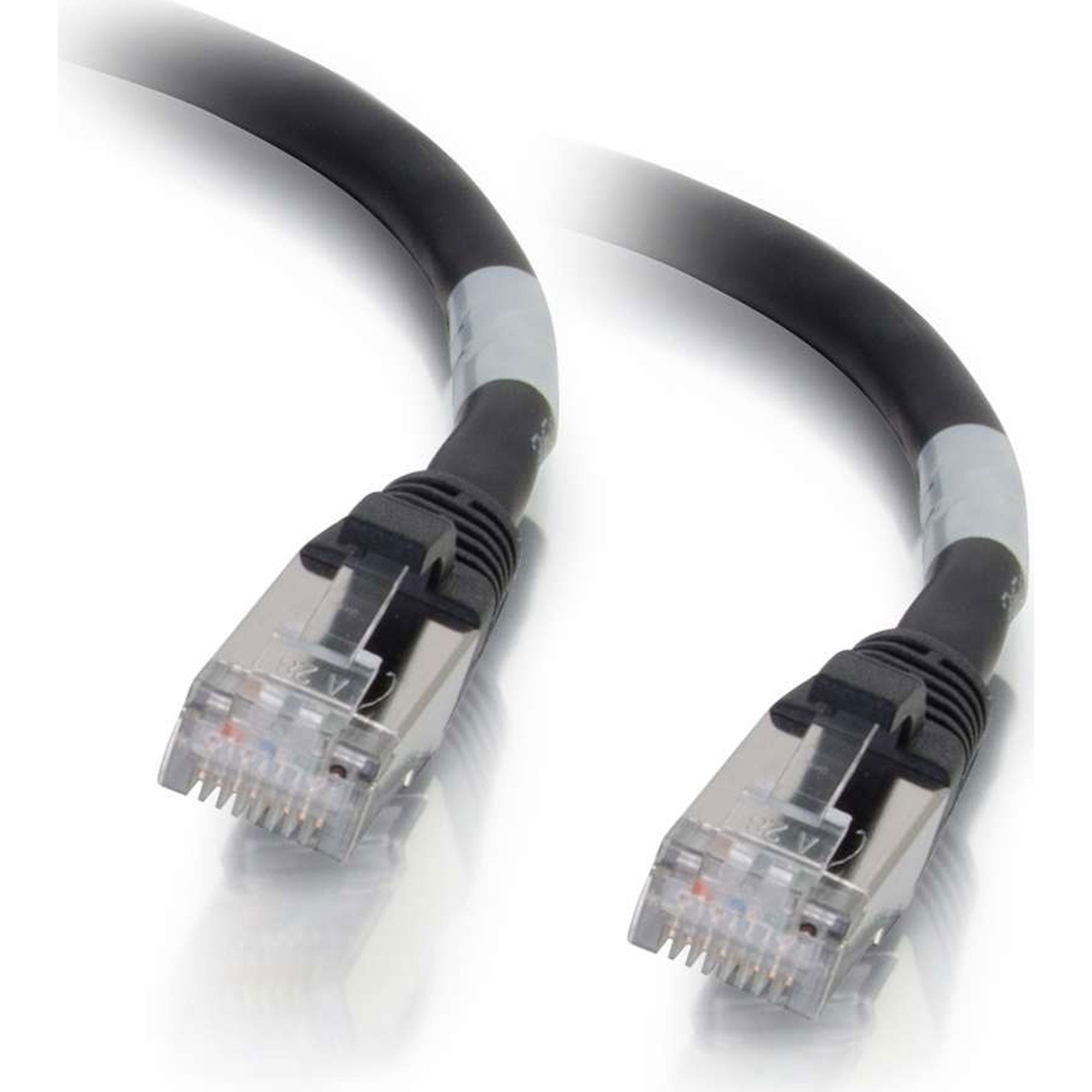 C2G Cat6a Snagless Shielded (STP) Ethernet Network Patch Cable - Black (4')