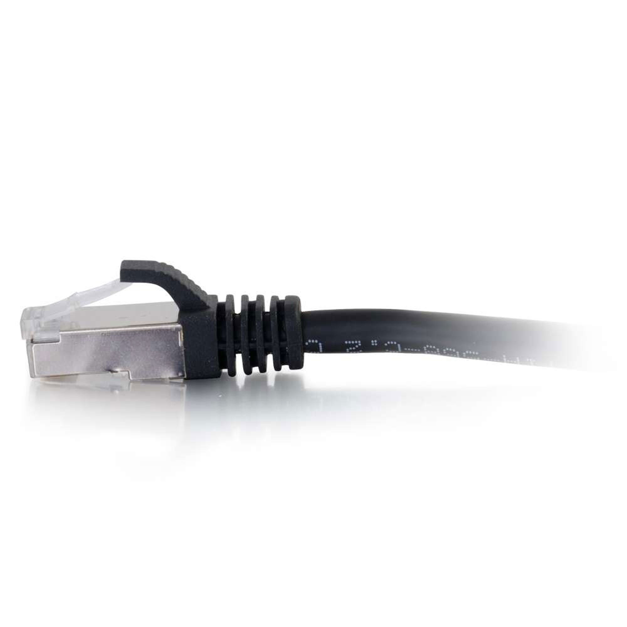 C2G Cat6a Snagless Shielded (STP) Ethernet Network Patch Cable - Black (25')