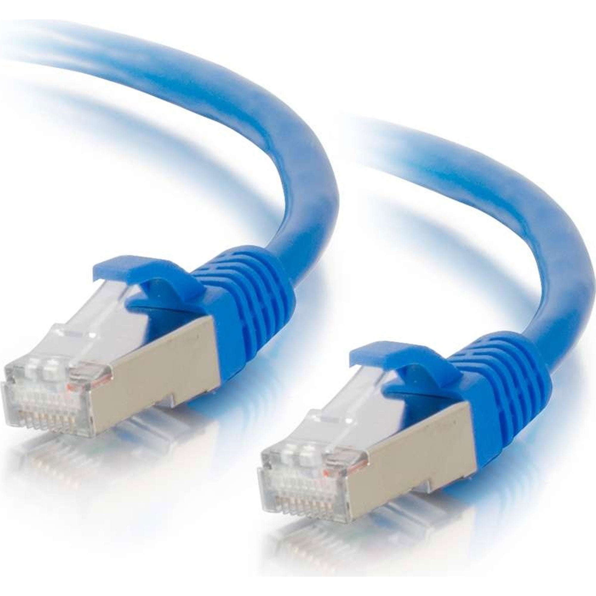 C2G Cat6a Snagless Shielded (STP) Ethernet Network Patch Cable - Blue (1')