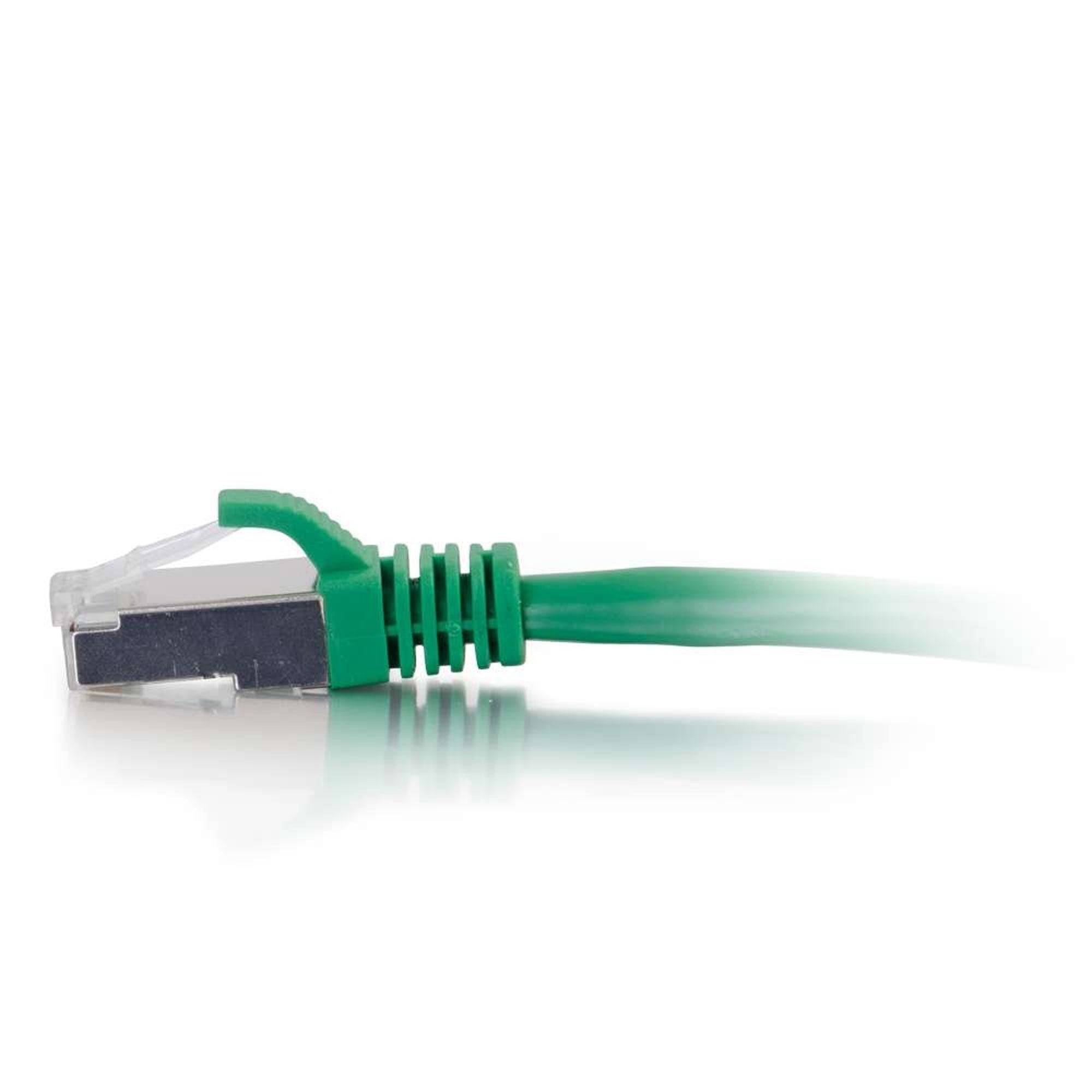 C2G Cat6 Snagless Shielded (STP) Ethernet Network Patch Cable - Green (1')