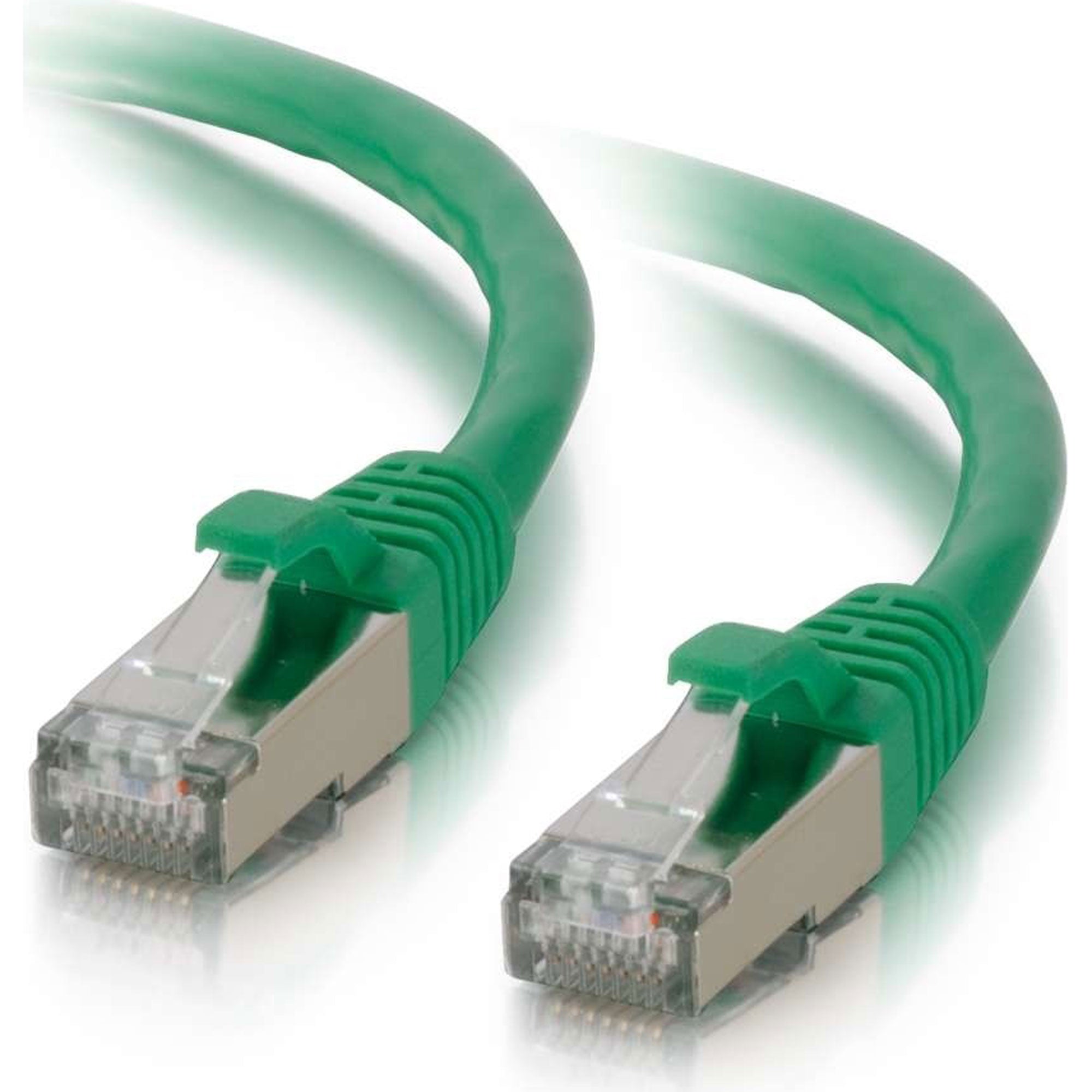 C2G Cat6 Snagless Shielded (STP) Ethernet Network Patch Cable - Green (4')