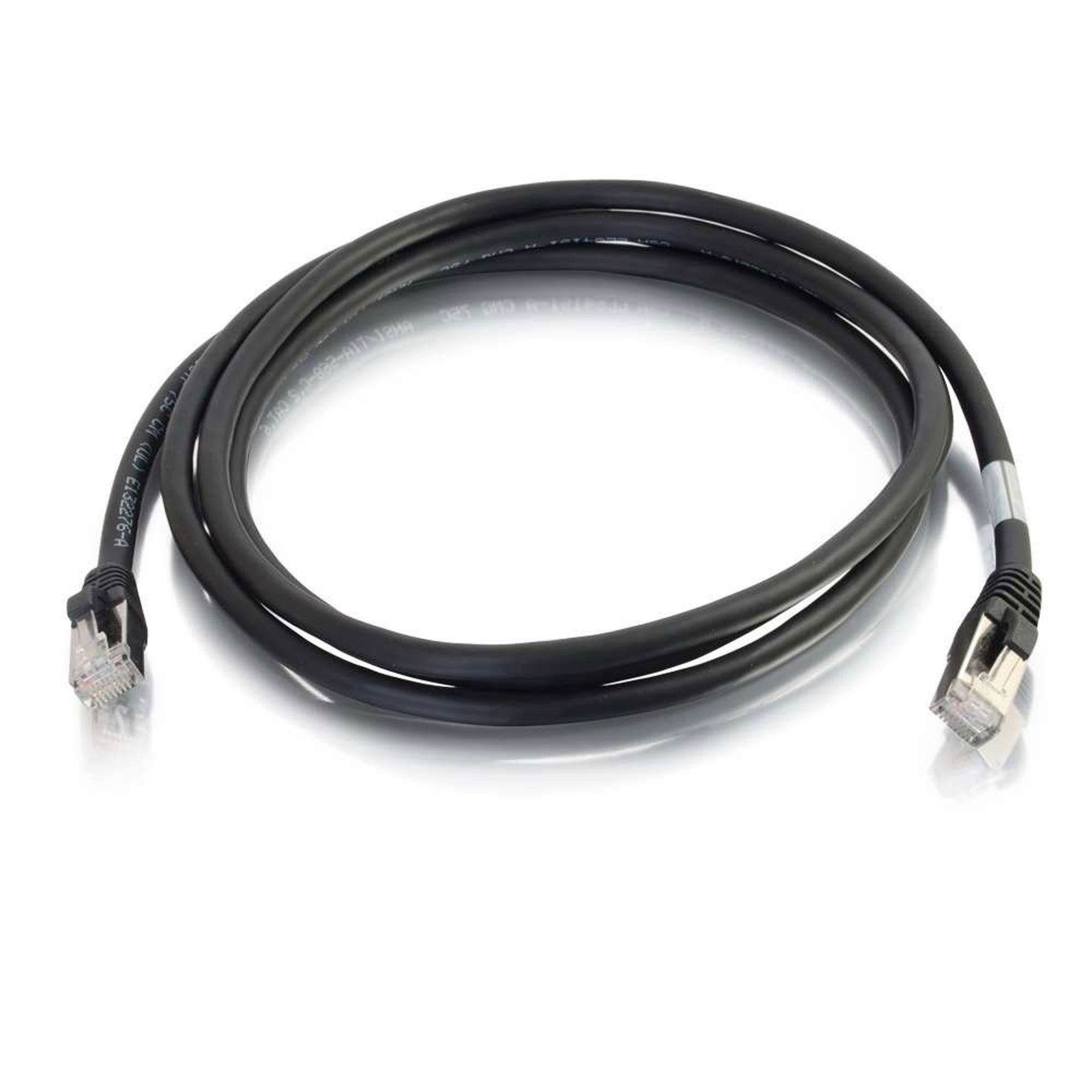 C2G Cat6 Snagless Shielded (STP) Ethernet Network Patch Cable - Black (4')