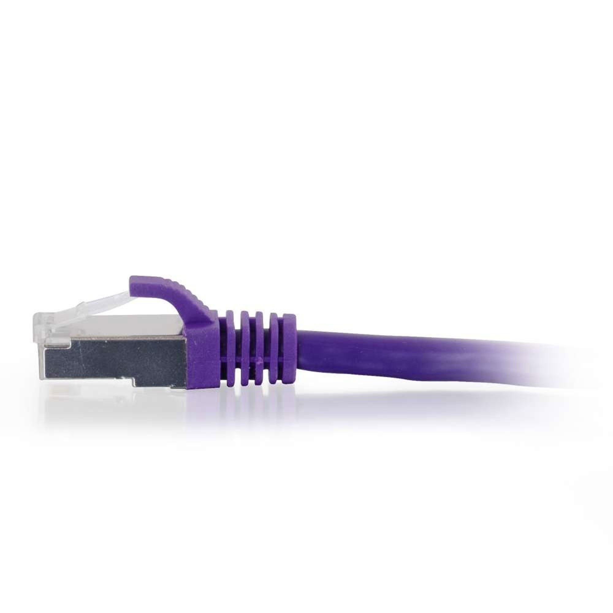 C2G Cat6 Snagless Shielded (STP) Ethernet Network Patch Cable - Purple (14')