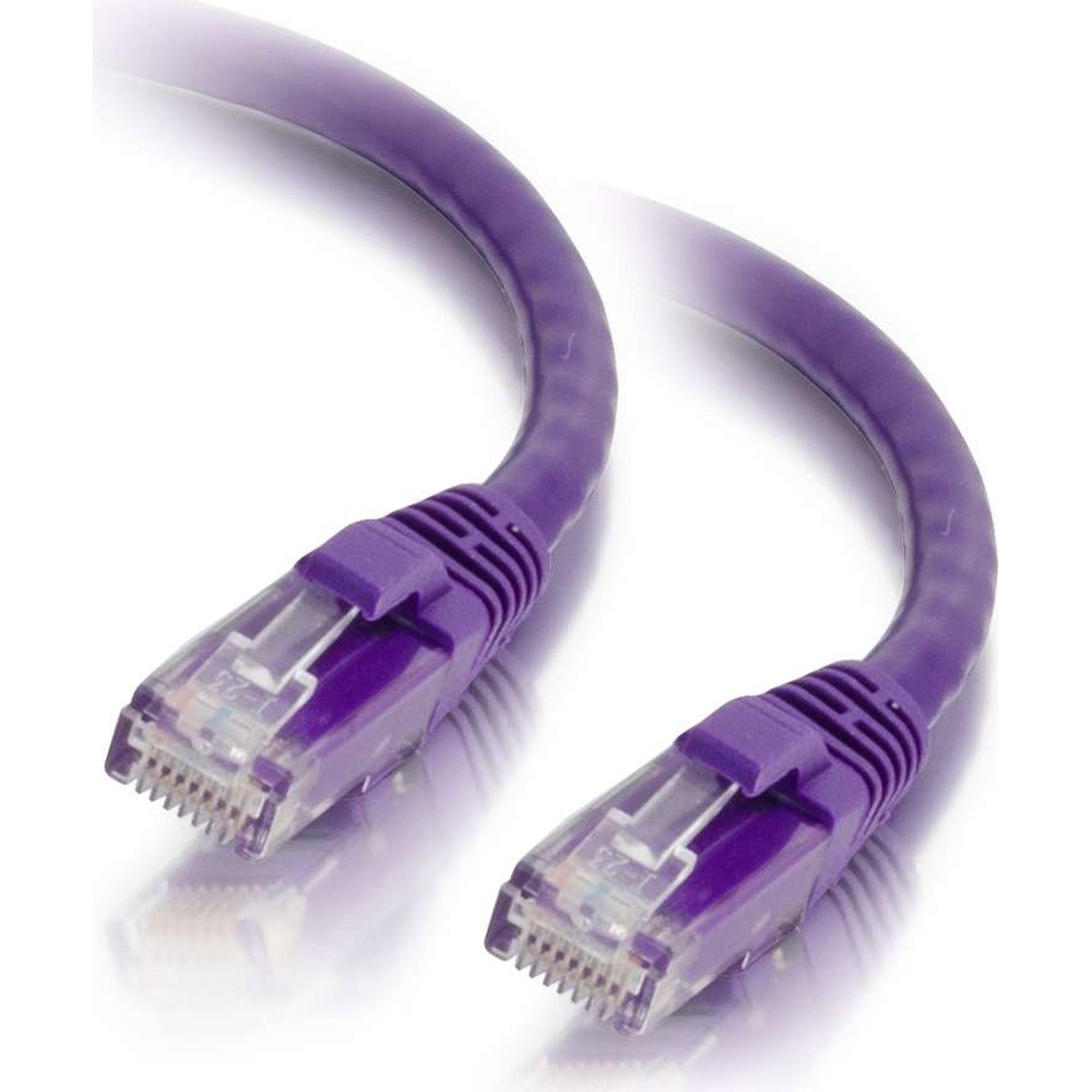 C2G Cat5e Snagless Unshielded (UTP) Ethernet Network Patch Cable - Purple (6")