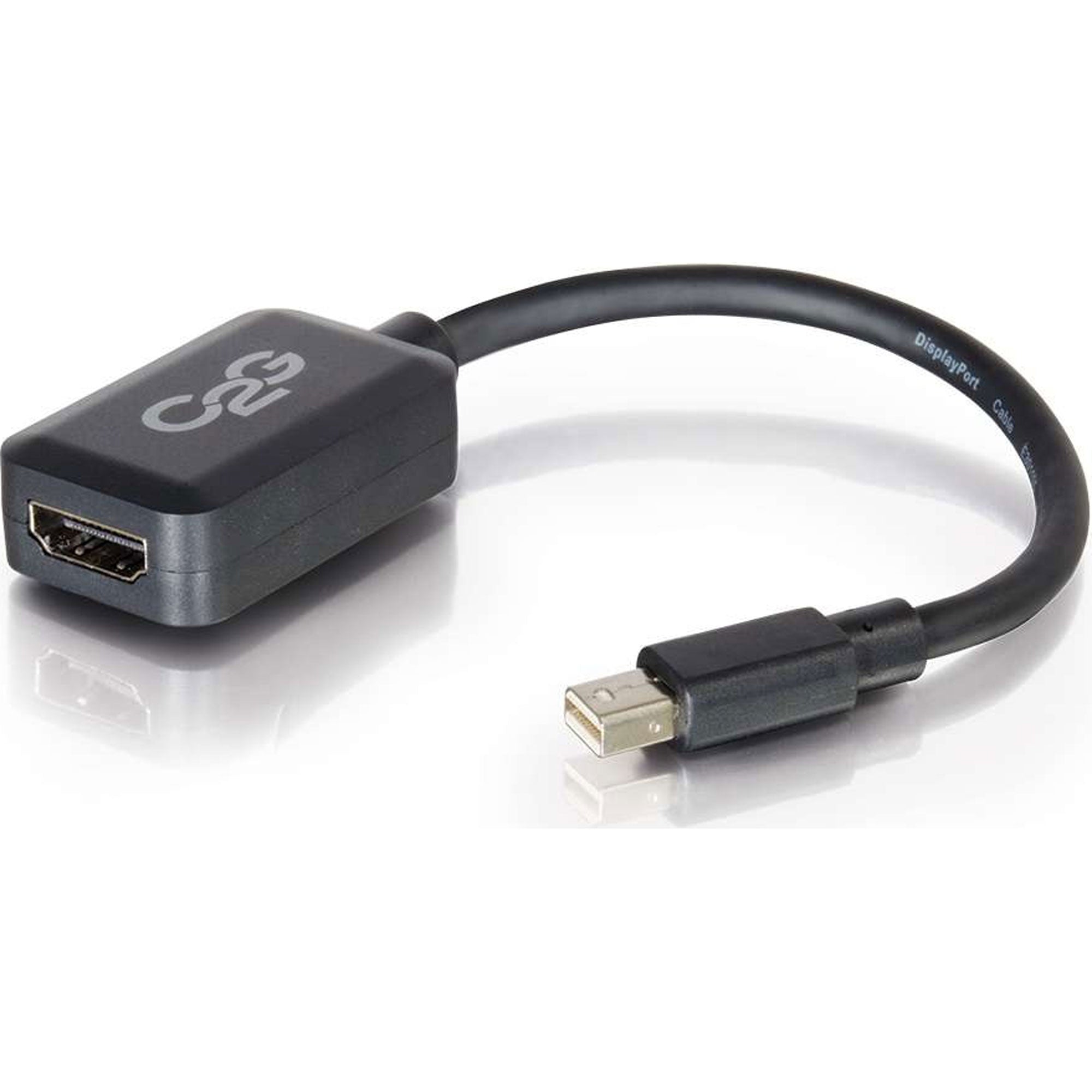 C2G Mini DisplayPort Male to HDMI Female Adapter Converter - Black (8")