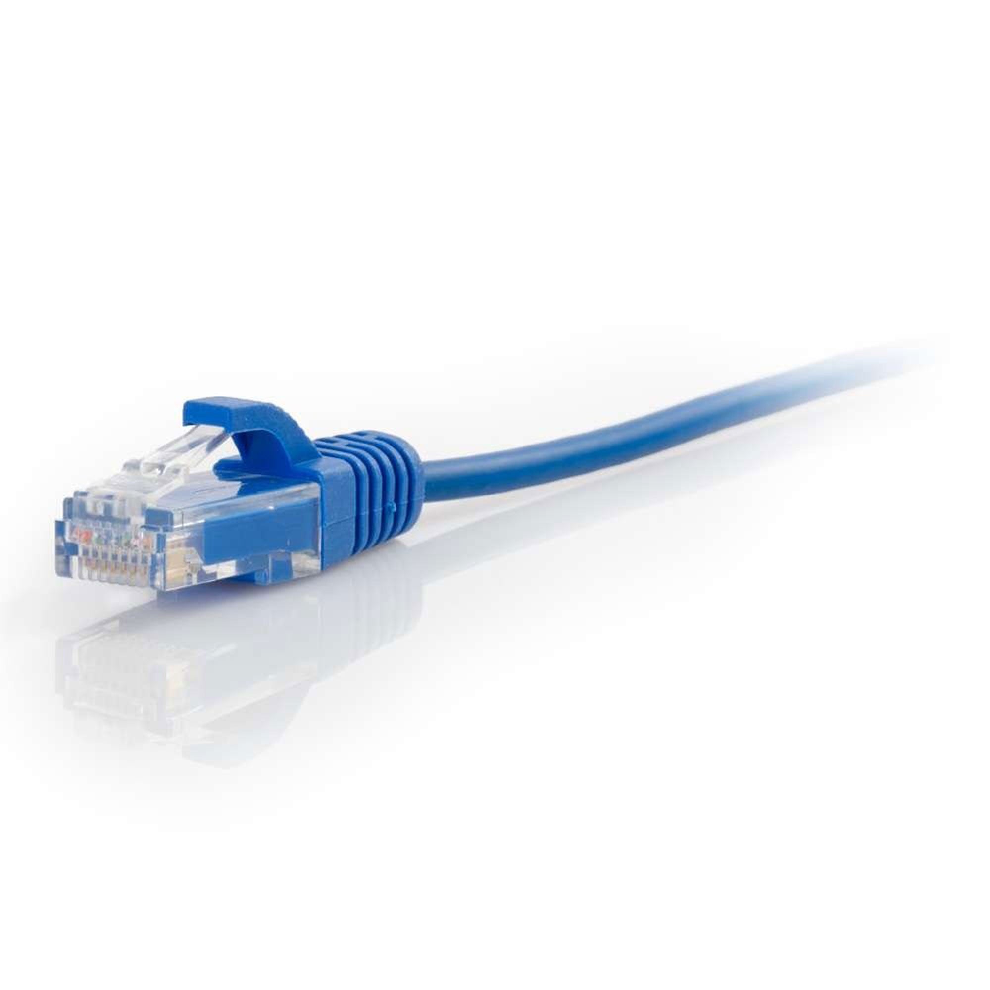 C2G Cat6 Snagless Unshielded (UTP) Slim Ethernet Network Patch Cable - Blue (4')