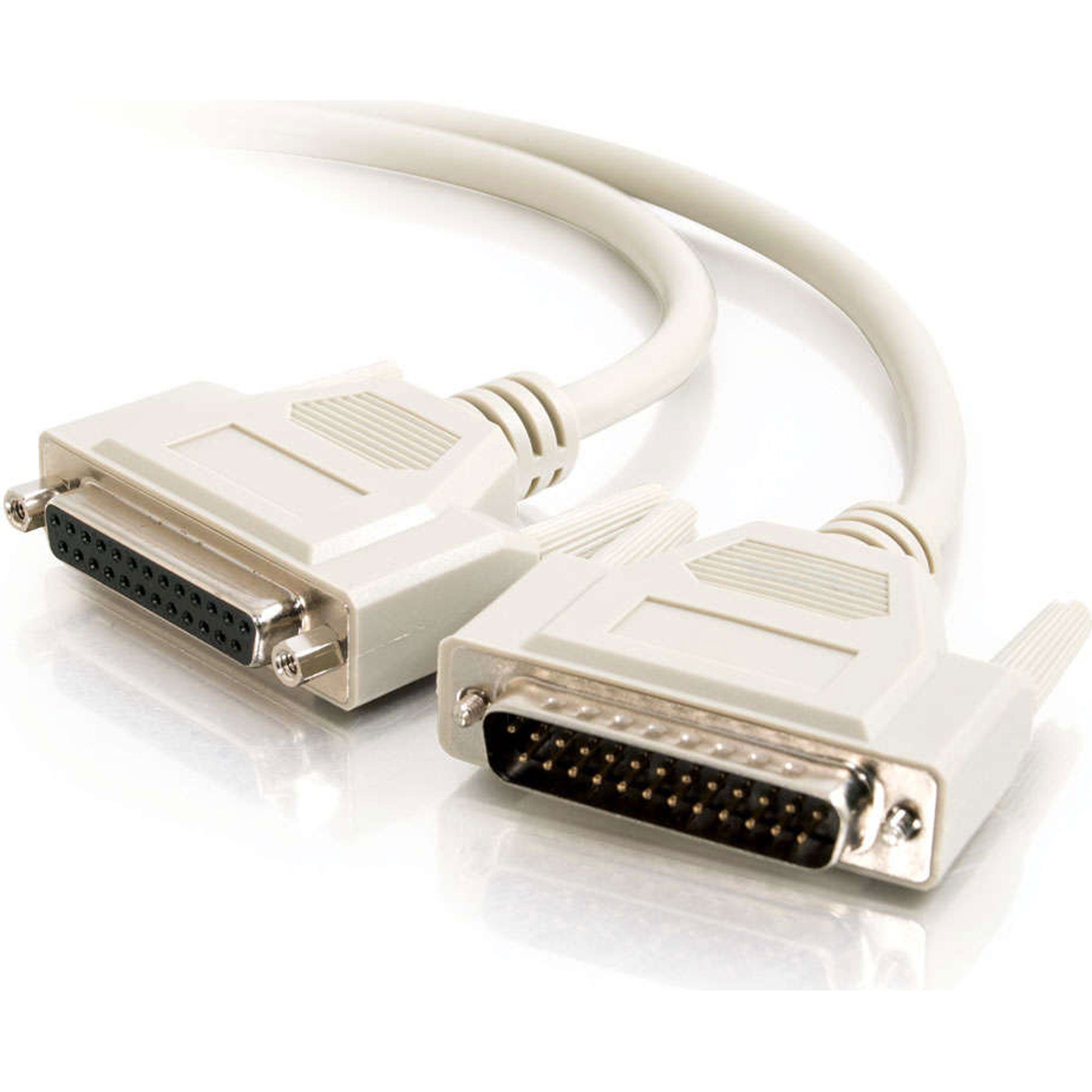 C2G DB25 Male/Female Serial RS232 Extension Cable (100')