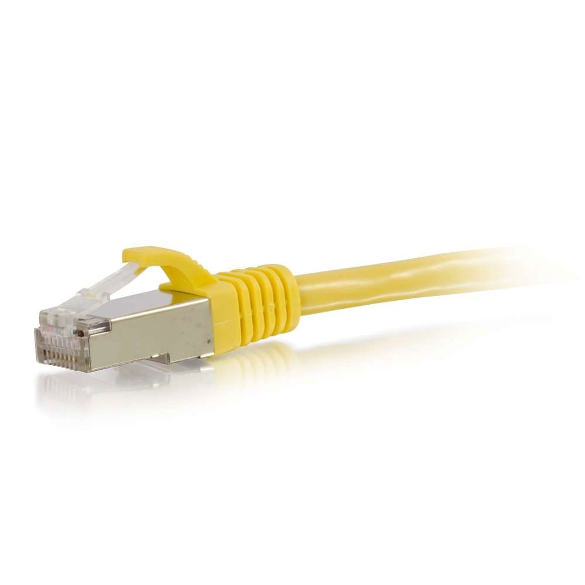 C2G Cat6 Snagless Shielded (STP) Ethernet Network Patch Cable - Yellow (8')