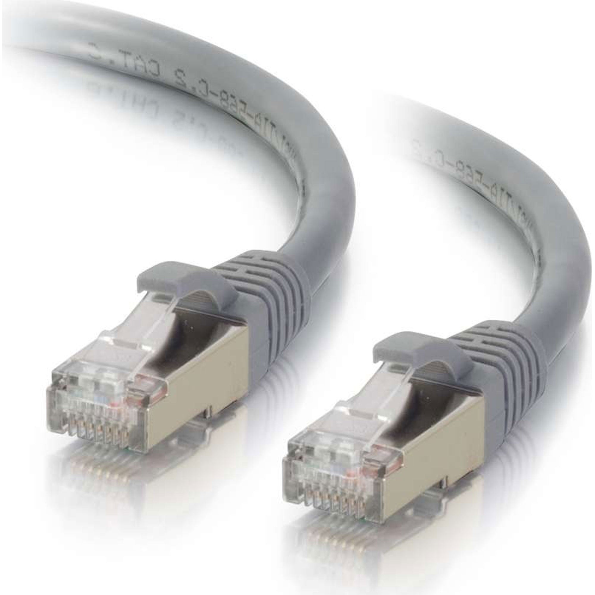 C2G Cat6a Snagless Shielded (STP) Ethernet Network Patch Cable - Grey (9')