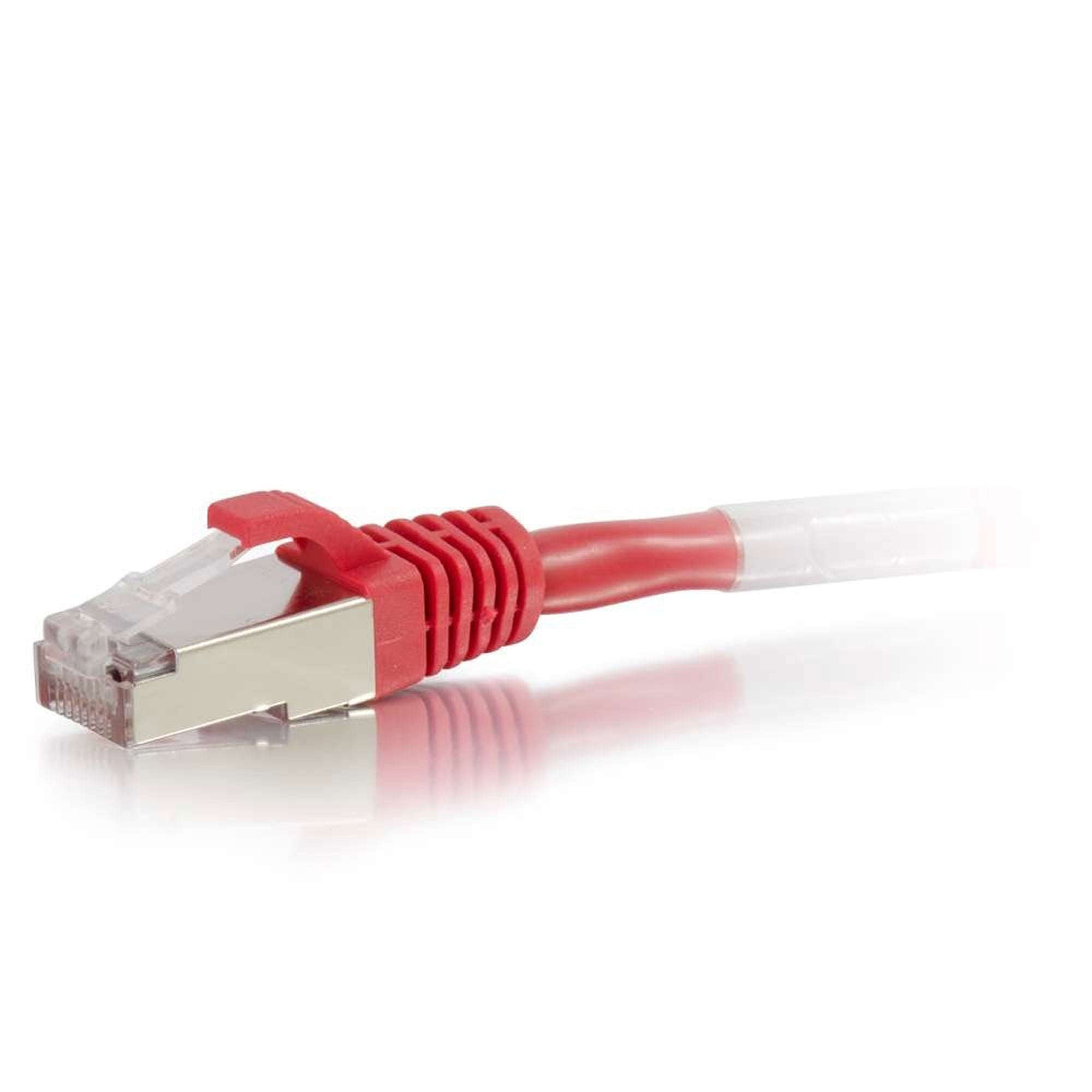 C2G Cat6 Snagless Shielded (STP) Ethernet Network Patch Cable - Red (6')