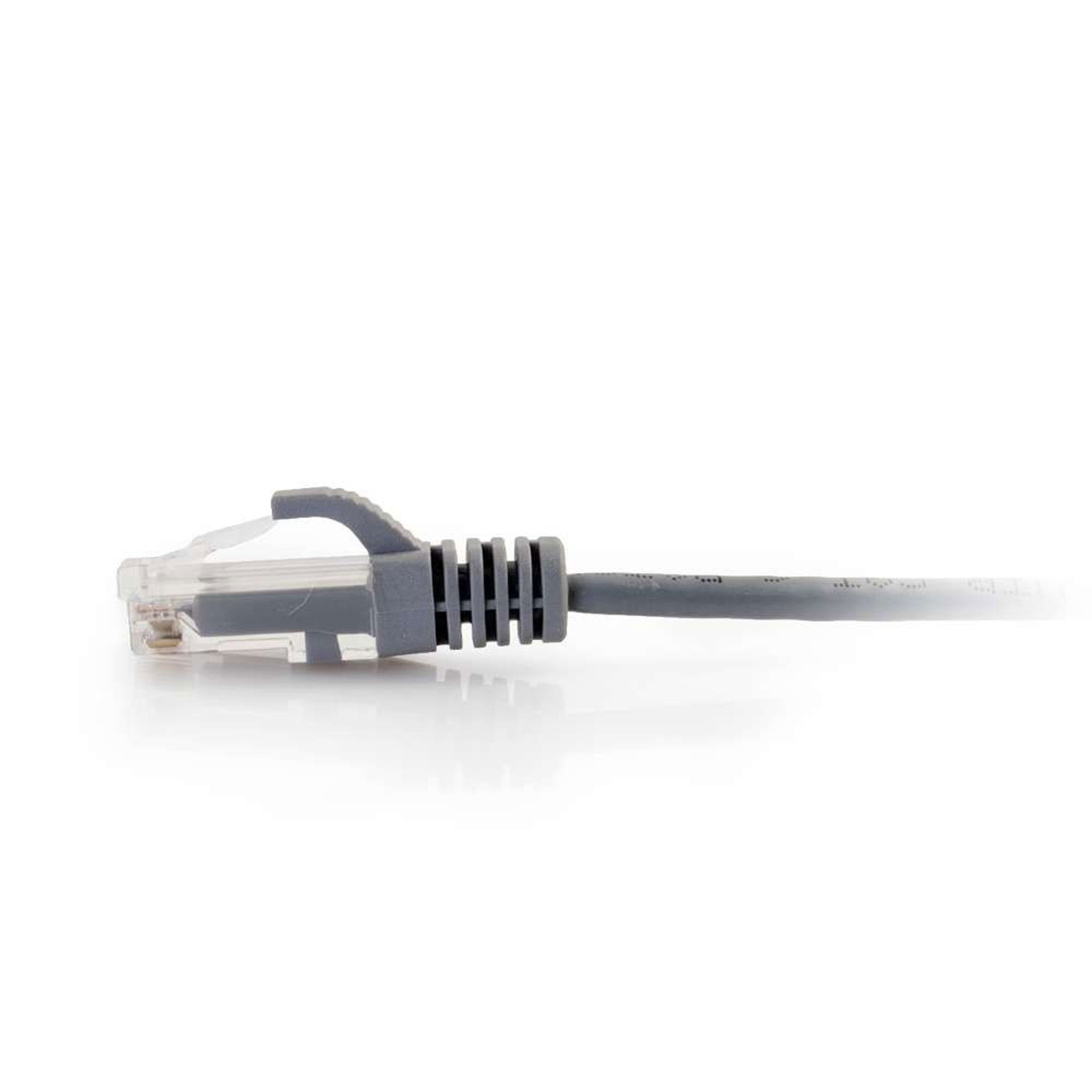 C2G Cat6 Snagless Unshielded (UTP) Slim Ethernet Network Patch Cable - Grey (1')