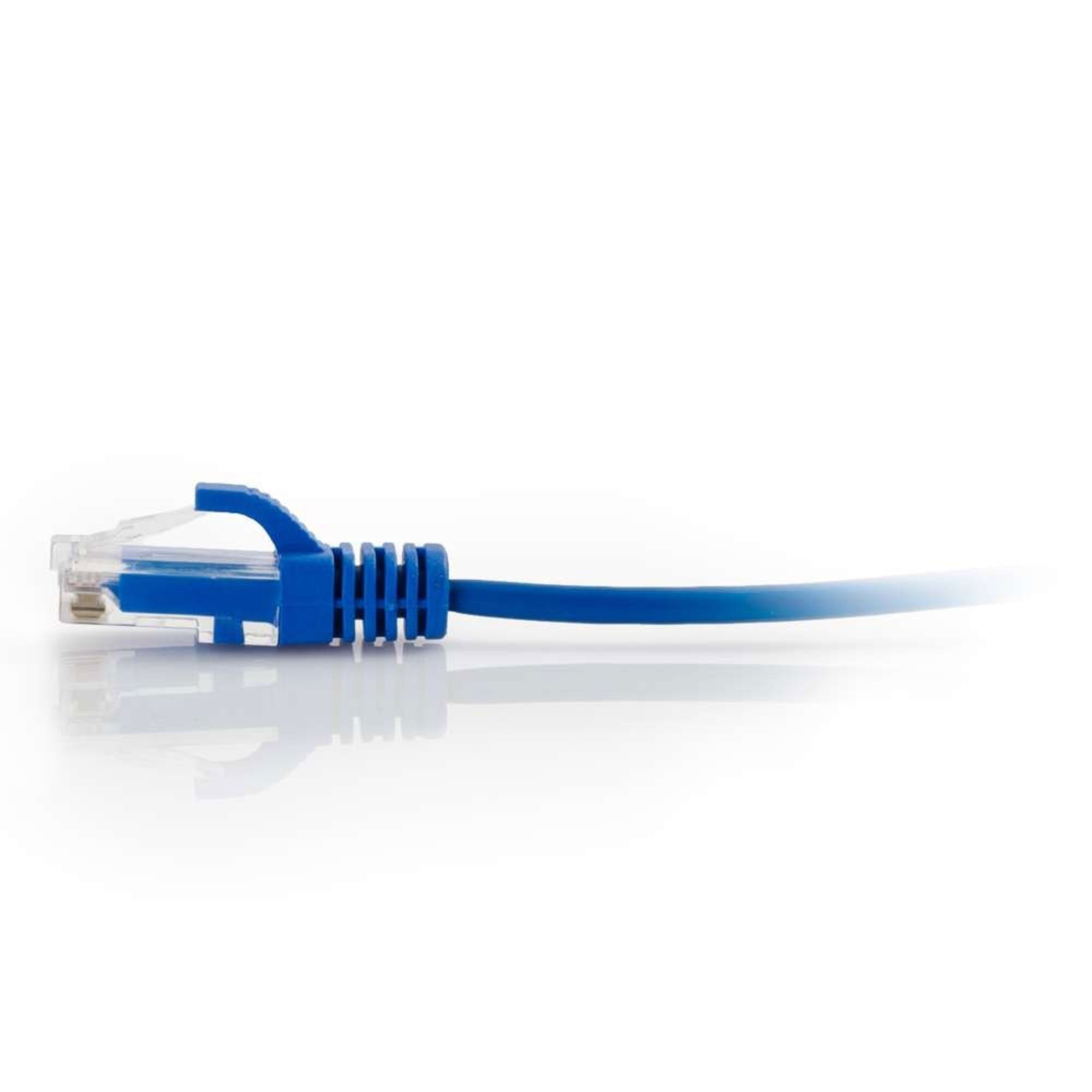 C2G Cat6 Snagless Unshielded (UTP) Slim Ethernet Network Patch Cable - Blue (4')