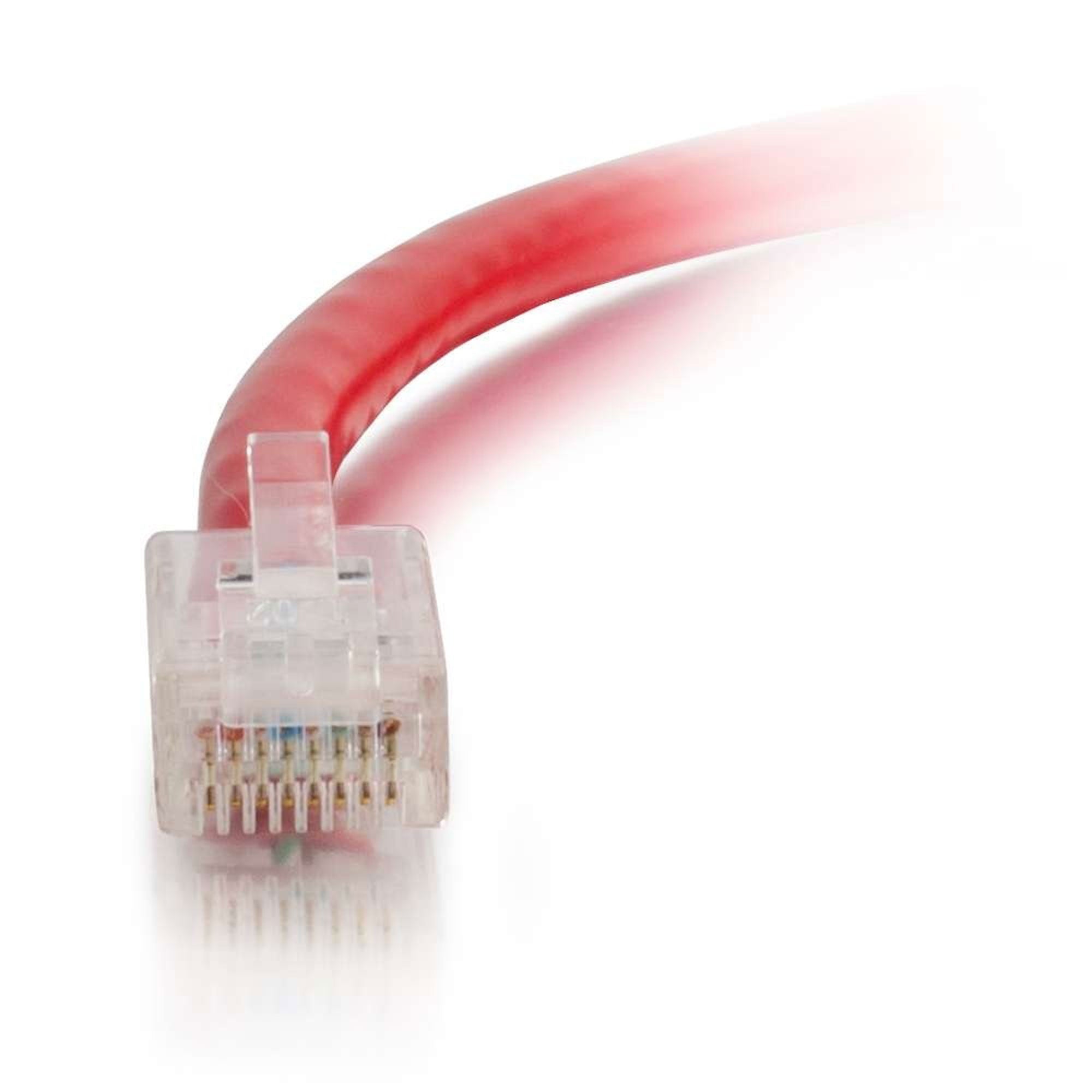 C2G Cat5e Non-Booted Unshielded (UTP) Ethernet Network Patch Cable - Red (30')