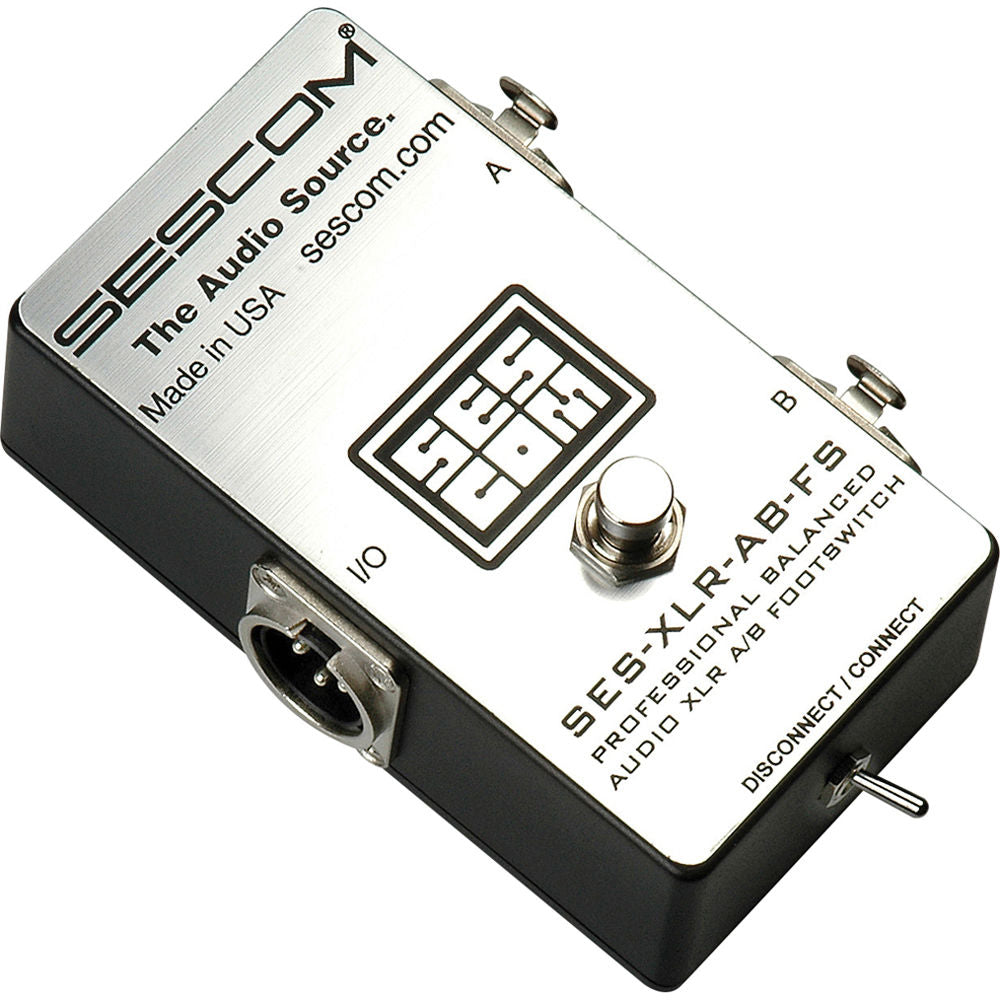 Sescom SES-XLR-AB-FS Balanced XLR A/B Passive Foot Switch