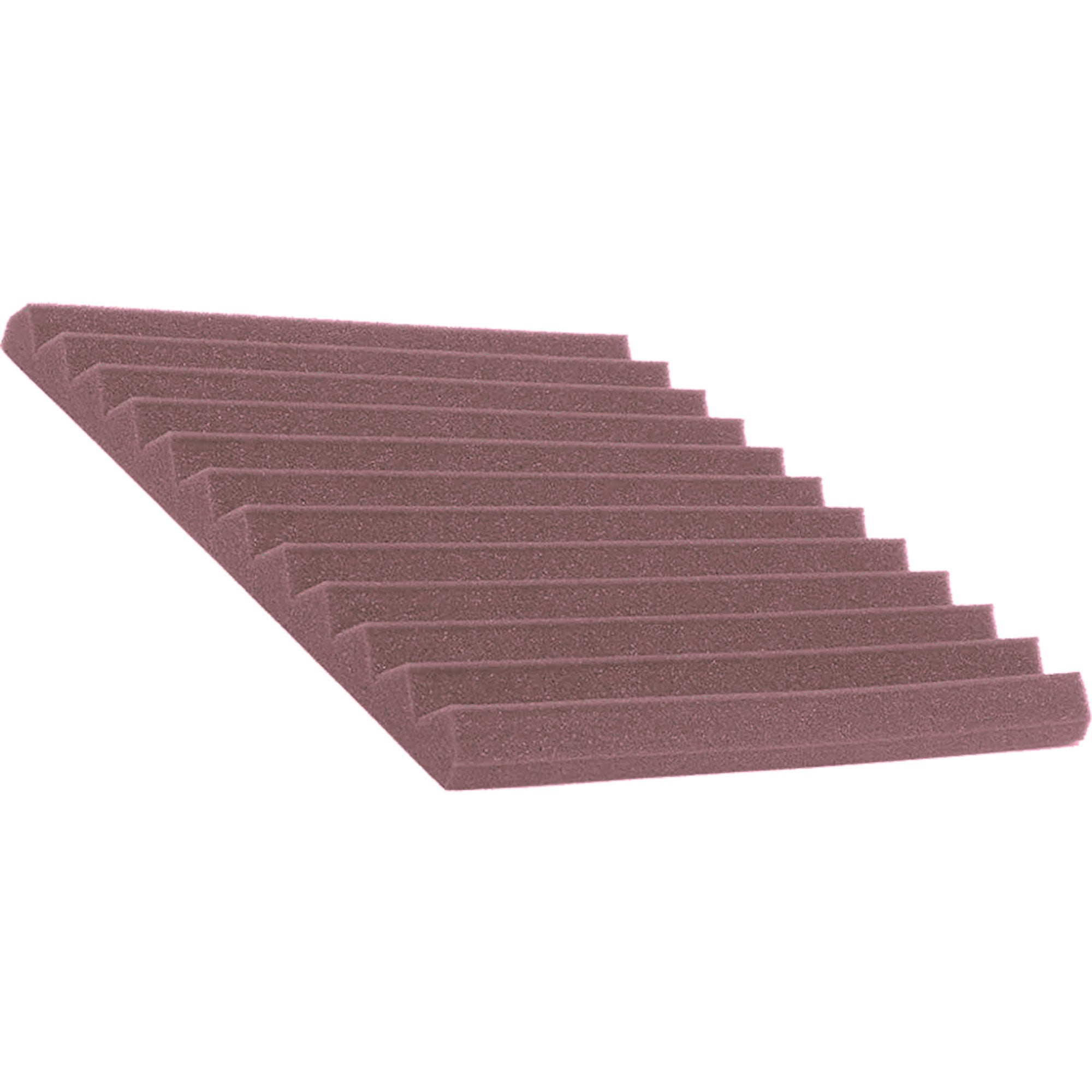 Performance Audio 12" x 12" x 1" Wedge Acoustic Foam Tile (Rosy Beige, 48 Pack)