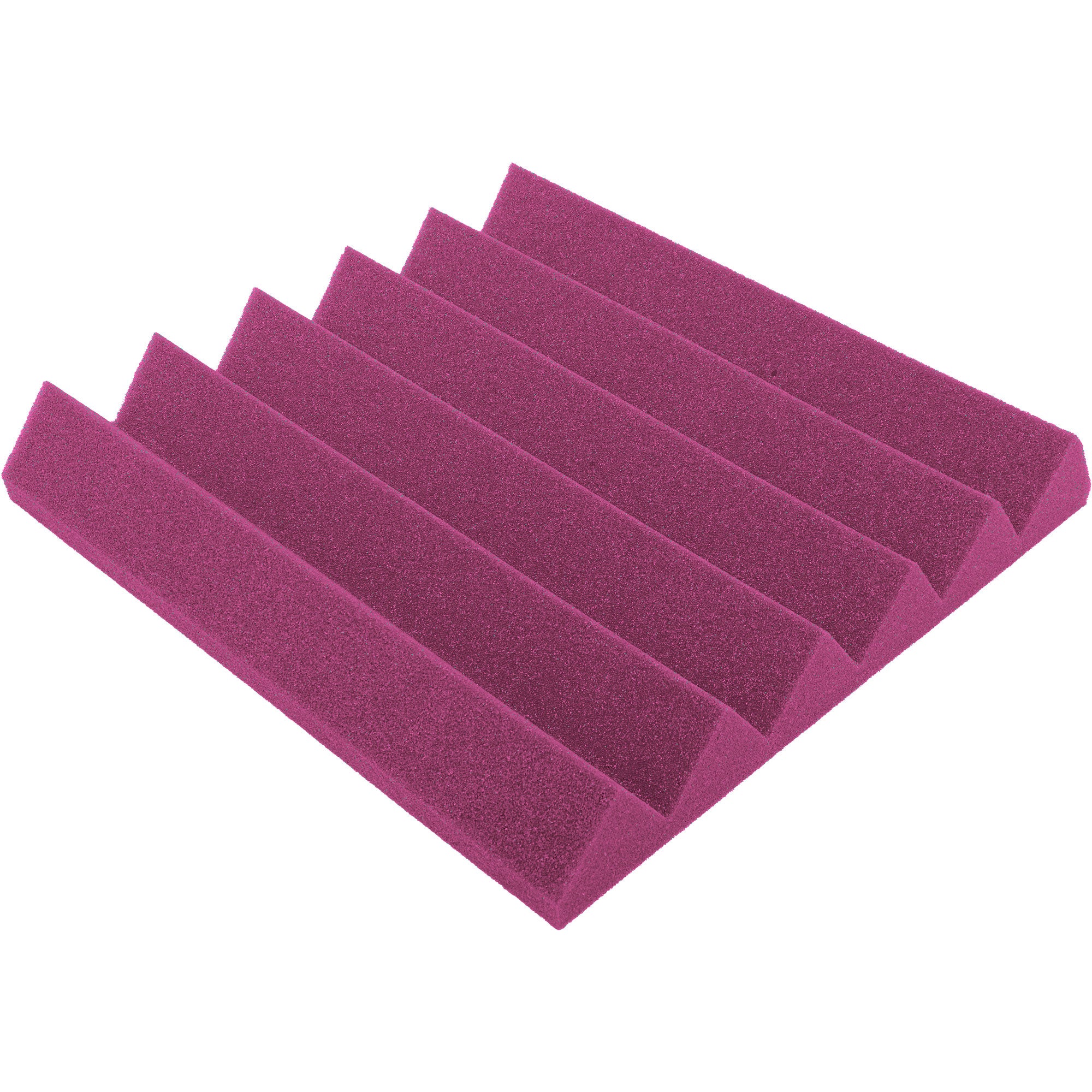 Performance Audio 12" x 12" x 2" Wedge Acoustic Foam Tile (Plum, 48 Pack)