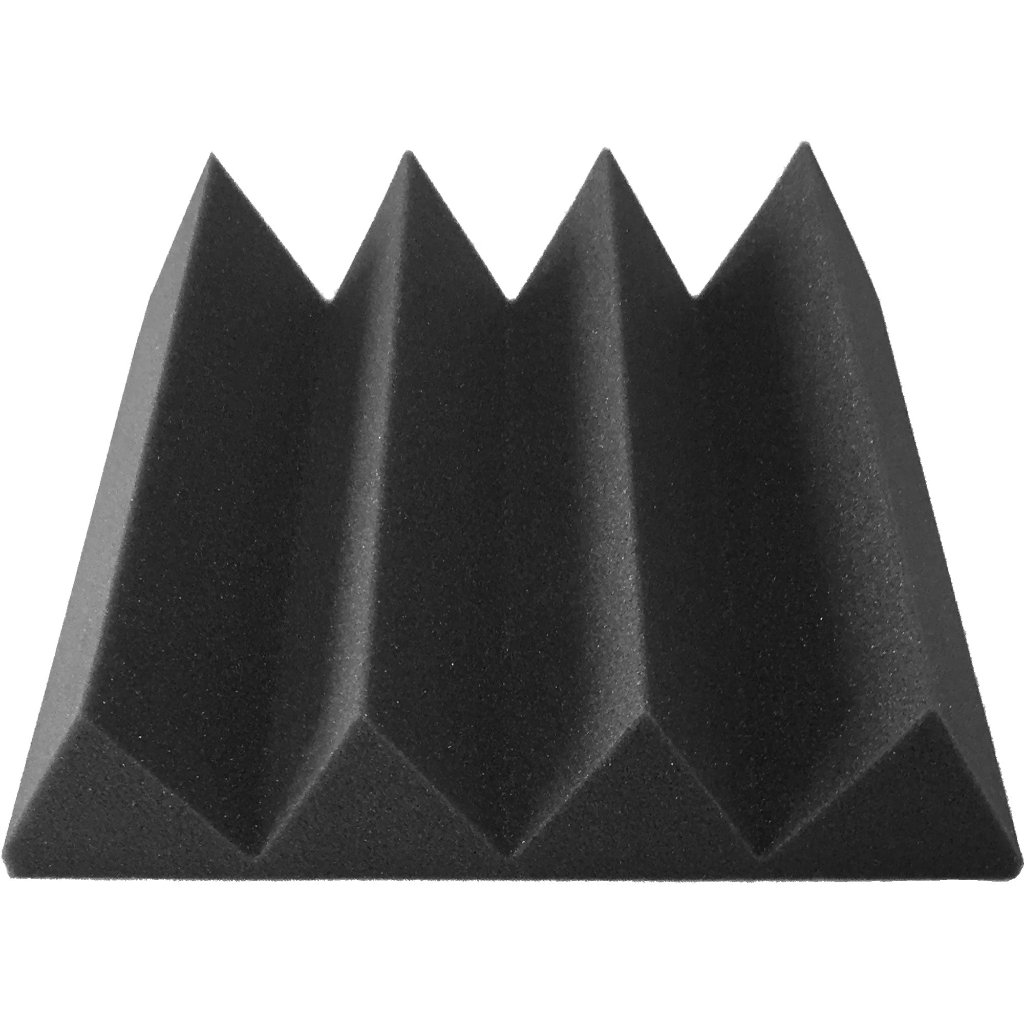 Performance Audio 12" x 12" x 3" Wedge Acoustic Foam Tile (Charcoal, 12 Pack)