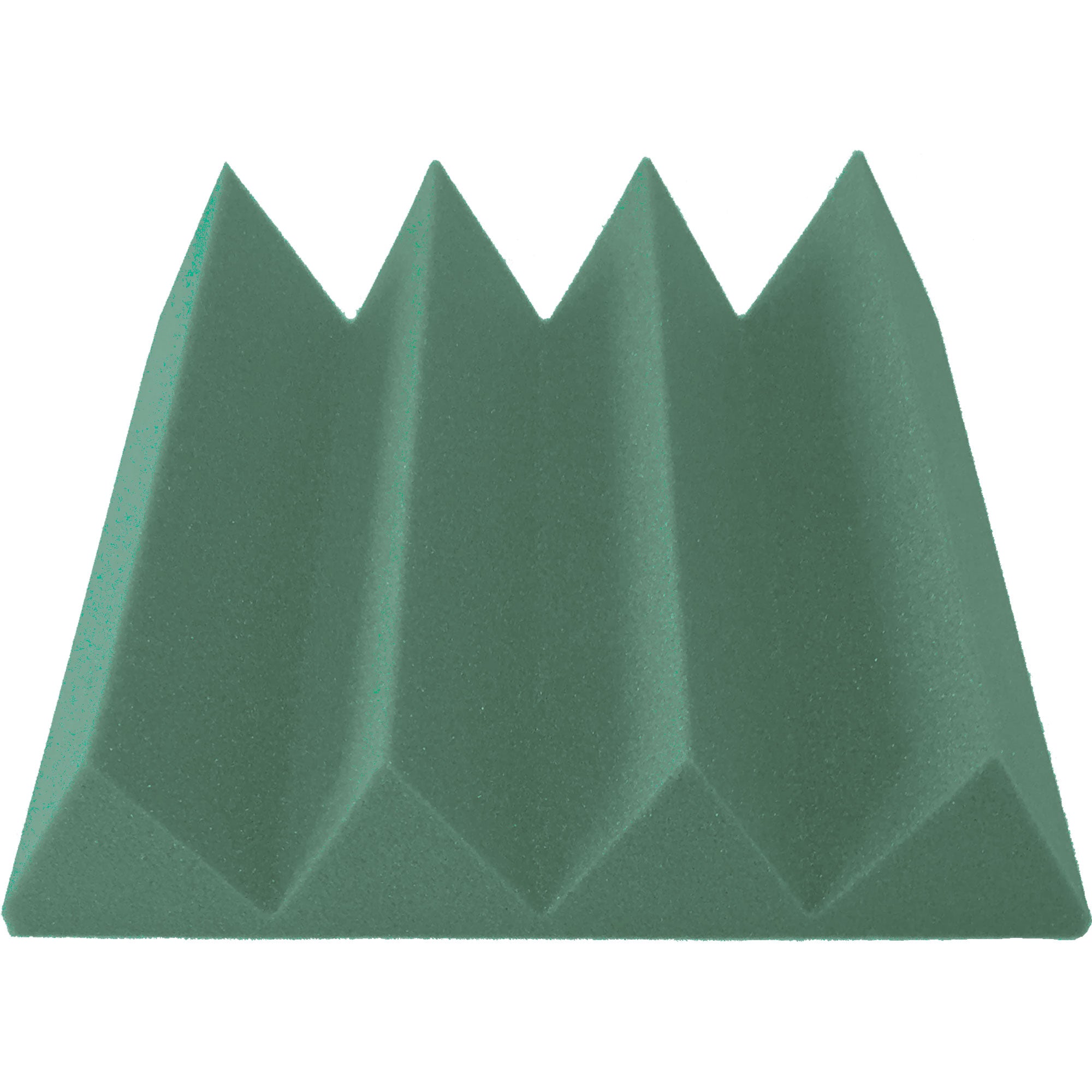 Performance Audio 12" x 12" x 3" Wedge Acoustic Foam Tile (Forest Green, 48 Pack)