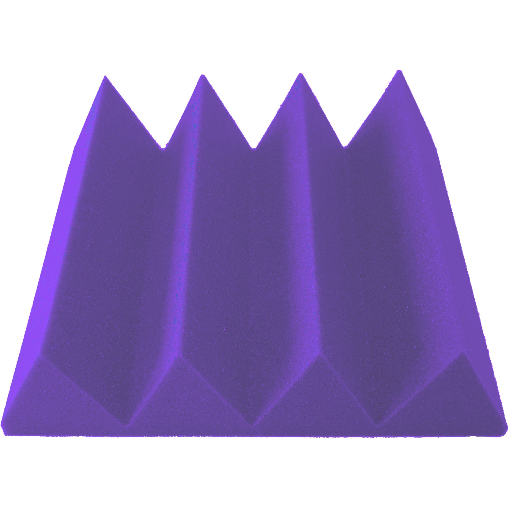 Performance Audio 12" x 12" x 3" Wedge Acoustic Foam Tile (Purple, 48 Pack)