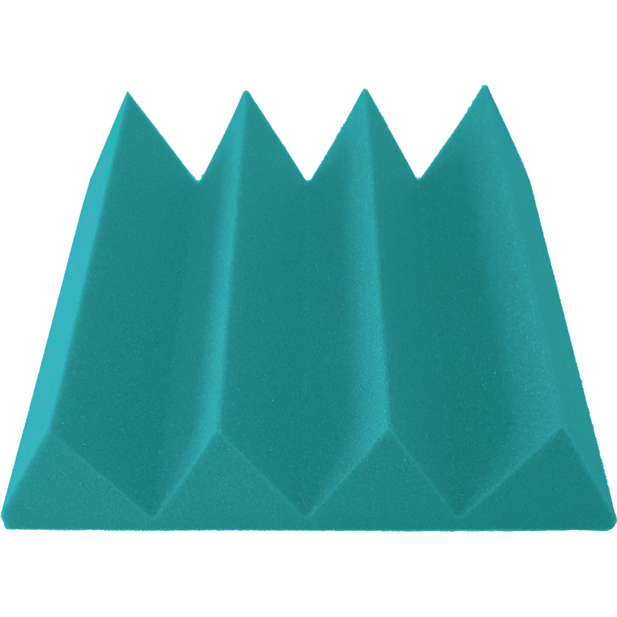 Performance Audio 12" x 12" x 3" Wedge Acoustic Foam Tile (Teal, 48 Pack)